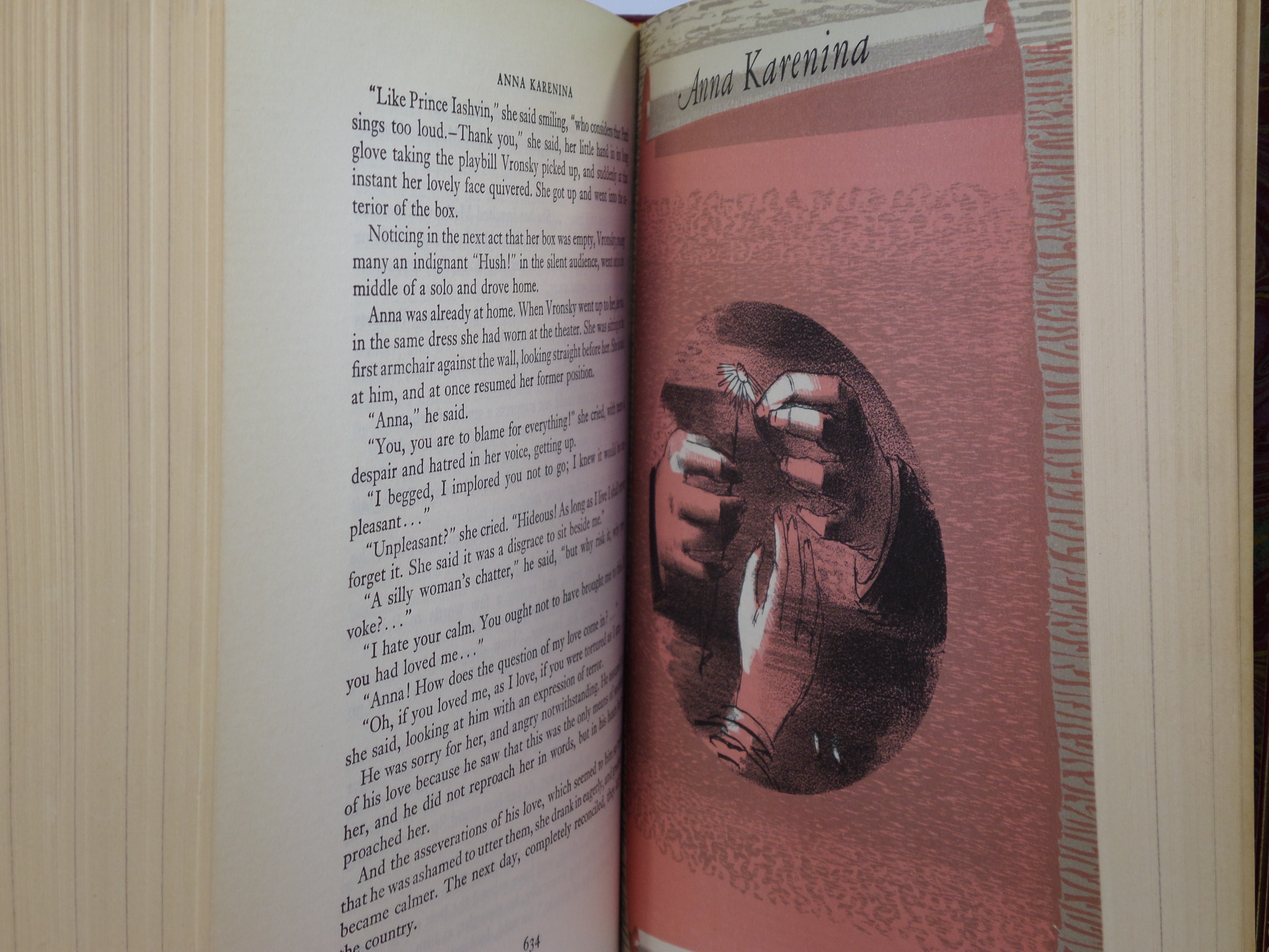 ANNA KARENINA BY LEO TOLSTOY 1952 MAURIN FINE BINDING, BARNETT FREEDMAN ILLUSTRATIONS