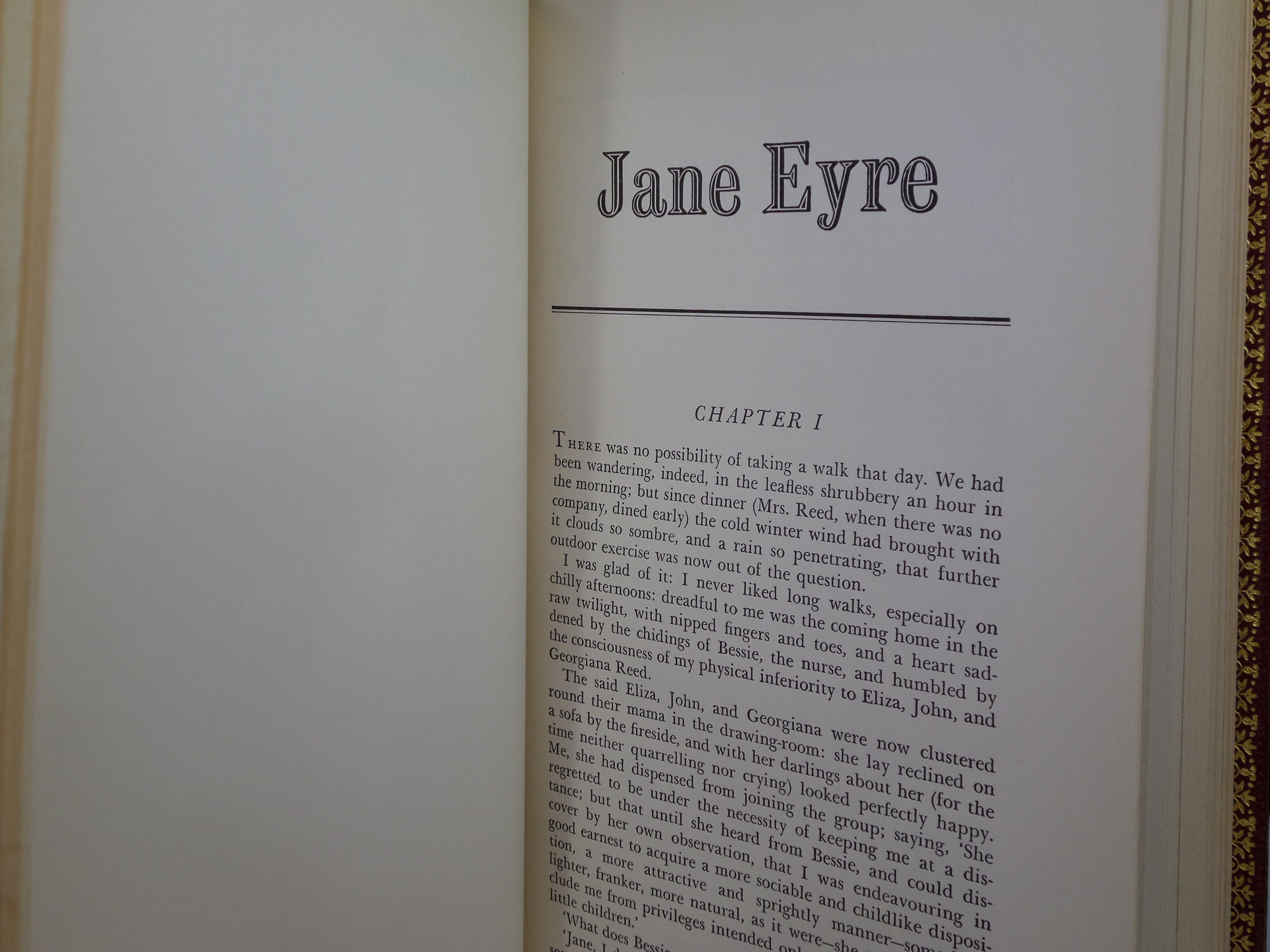 JANE EYRE BY CHARLOTTE BRONTË 1942 MAURIN FINE BINDING, BARNETT FREEDMAN ILLUSTRATIONS