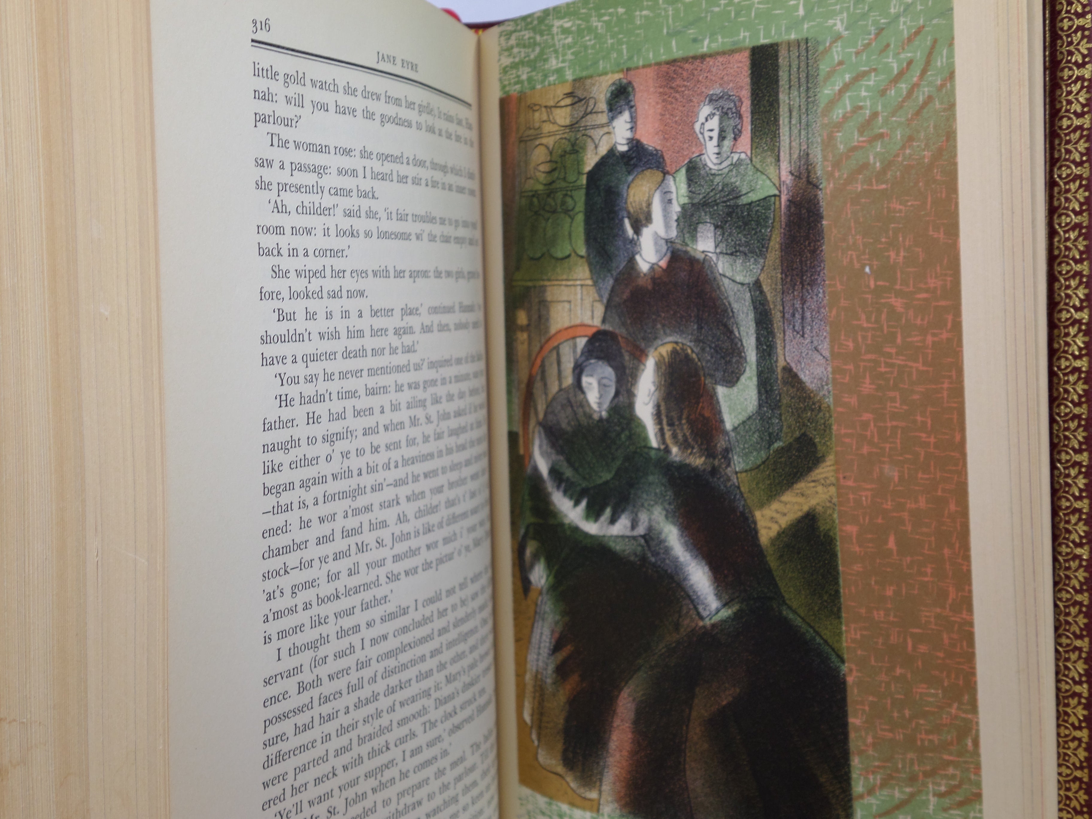 JANE EYRE BY CHARLOTTE BRONTË 1942 MAURIN FINE BINDING, BARNETT FREEDMAN ILLUSTRATIONS