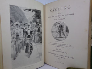 CYCLING BY THE EARL OF ALBEMARLE AND G. LACY HILLIER 1896 FINE LEATHER BINDING