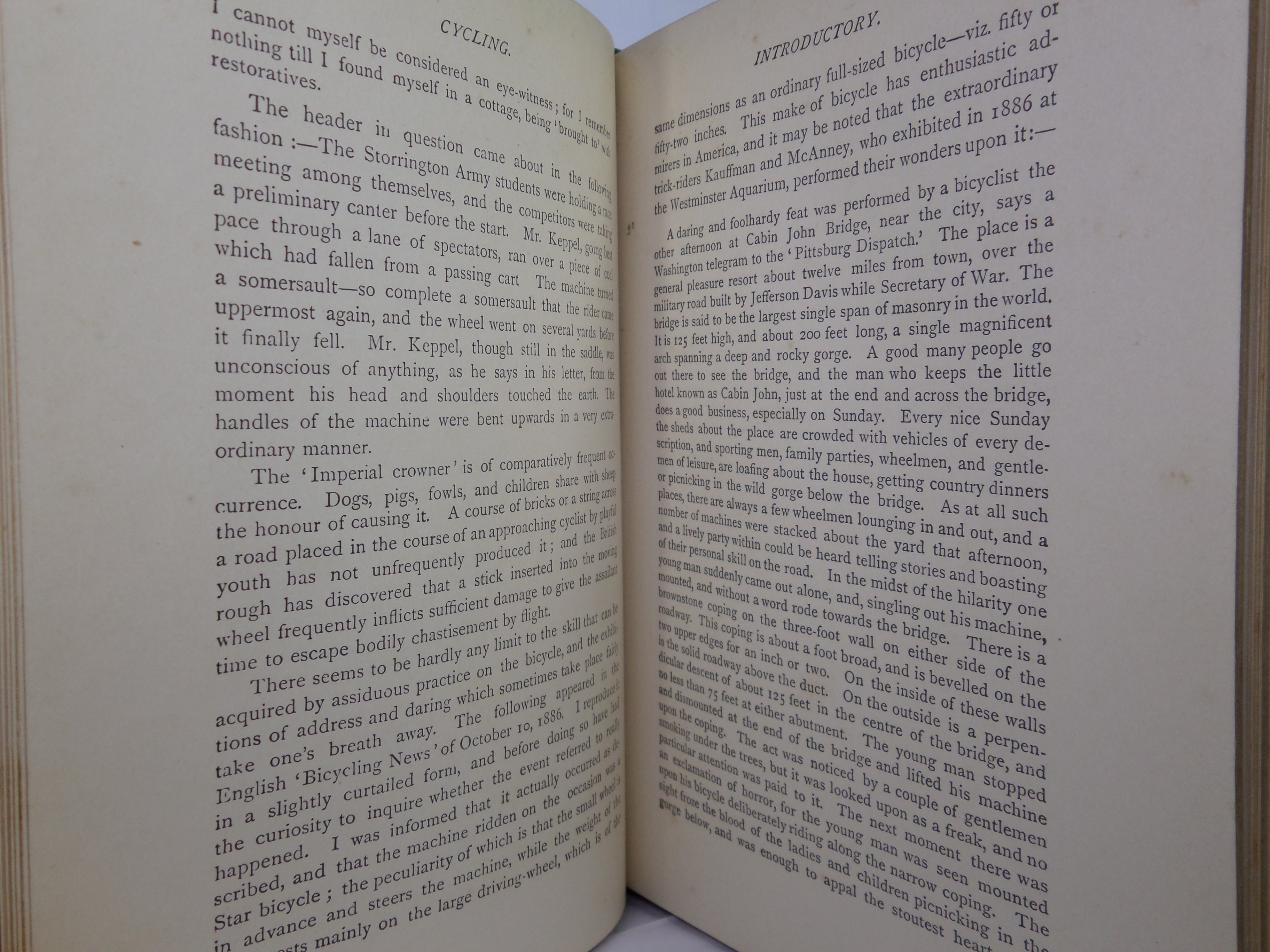 CYCLING BY THE EARL OF ALBEMARLE AND G. LACY HILLIER 1896 FINE LEATHER BINDING