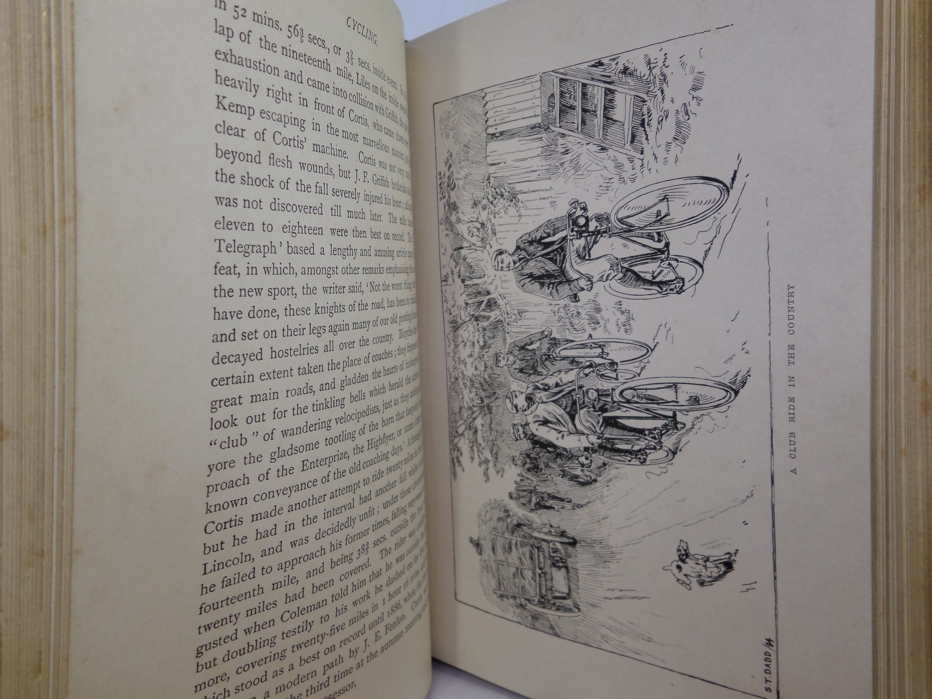 CYCLING BY THE EARL OF ALBEMARLE AND G. LACY HILLIER 1896 FINE LEATHER BINDING