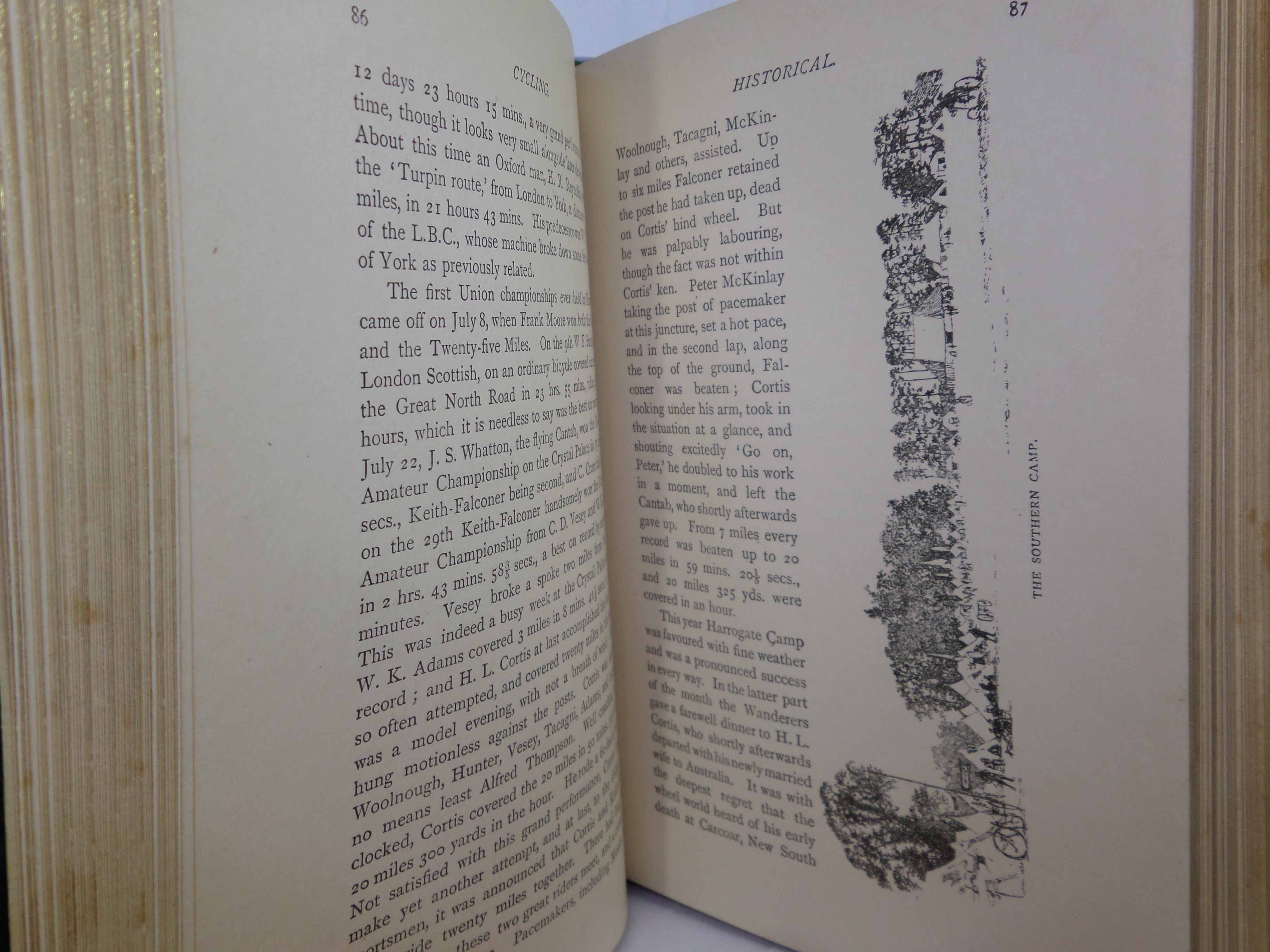 CYCLING BY THE EARL OF ALBEMARLE AND G. LACY HILLIER 1896 FINE LEATHER BINDING