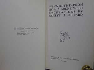 WINNIE-THE-POOH BY A. A. MILNE 1927 FIFTH EDITION WITH DUST JACKET