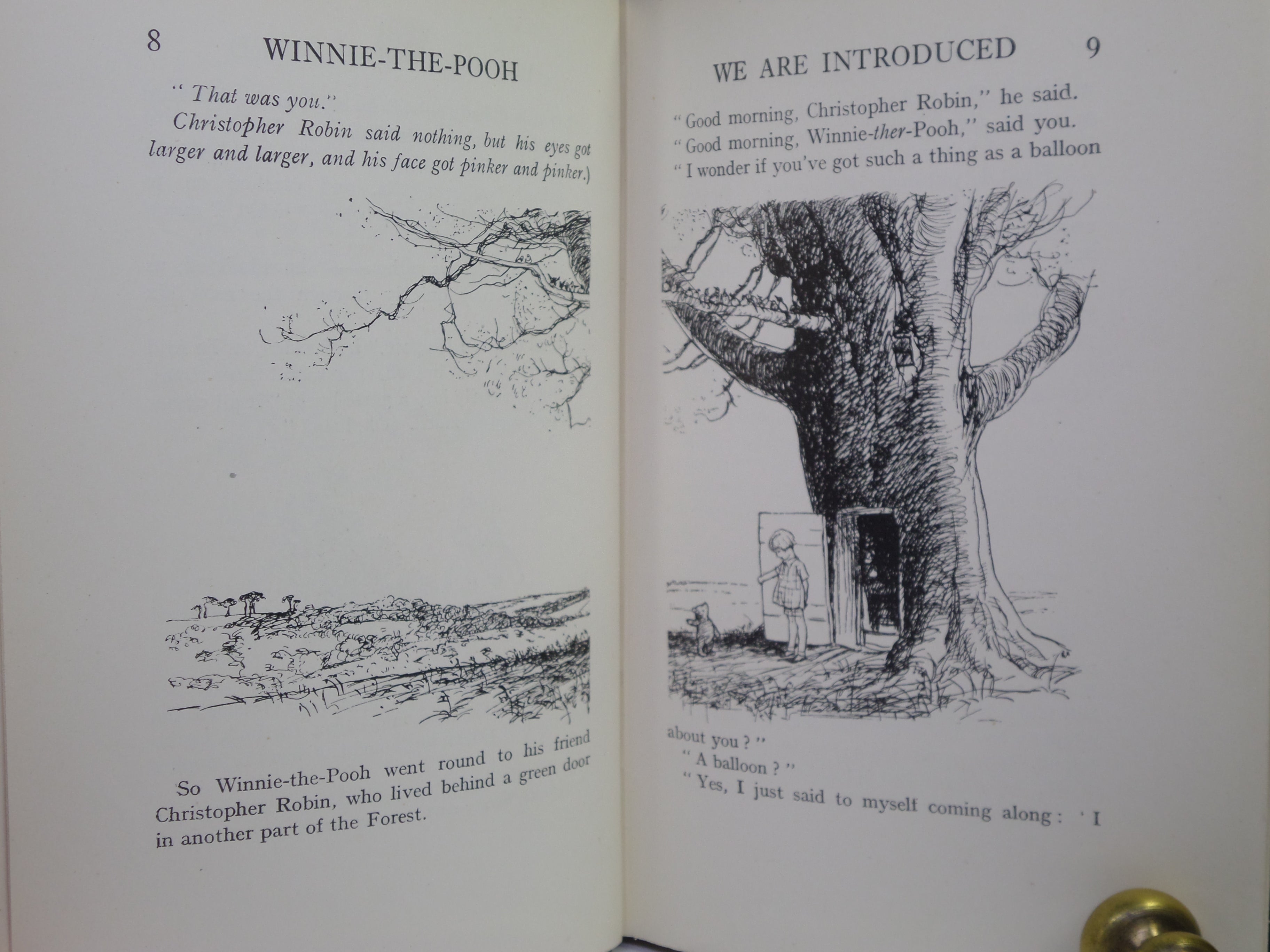 WINNIE-THE-POOH BY A. A. MILNE 1927 FIFTH EDITION WITH DUST JACKET