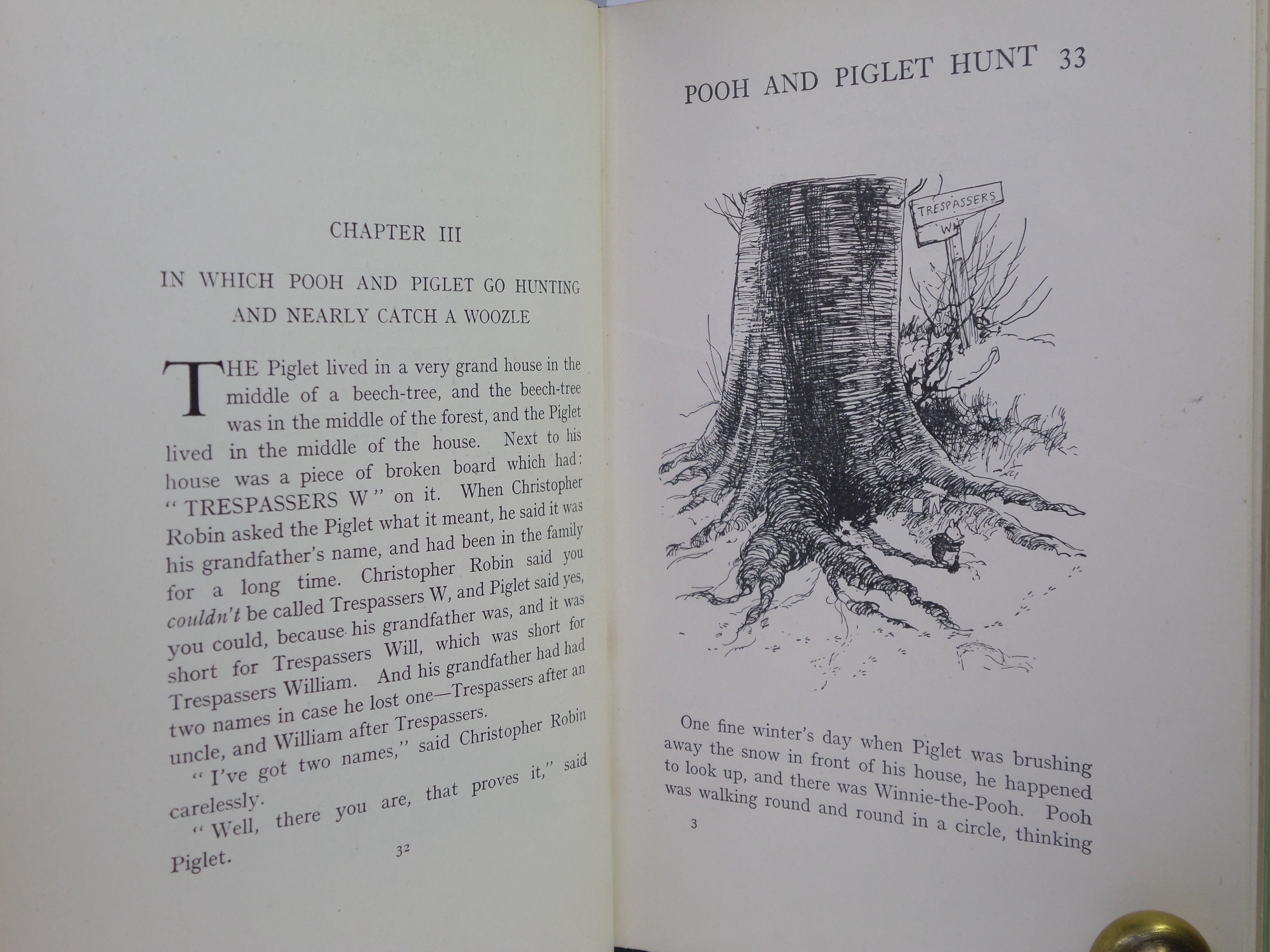 WINNIE-THE-POOH BY A. A. MILNE 1927 FIFTH EDITION WITH DUST JACKET