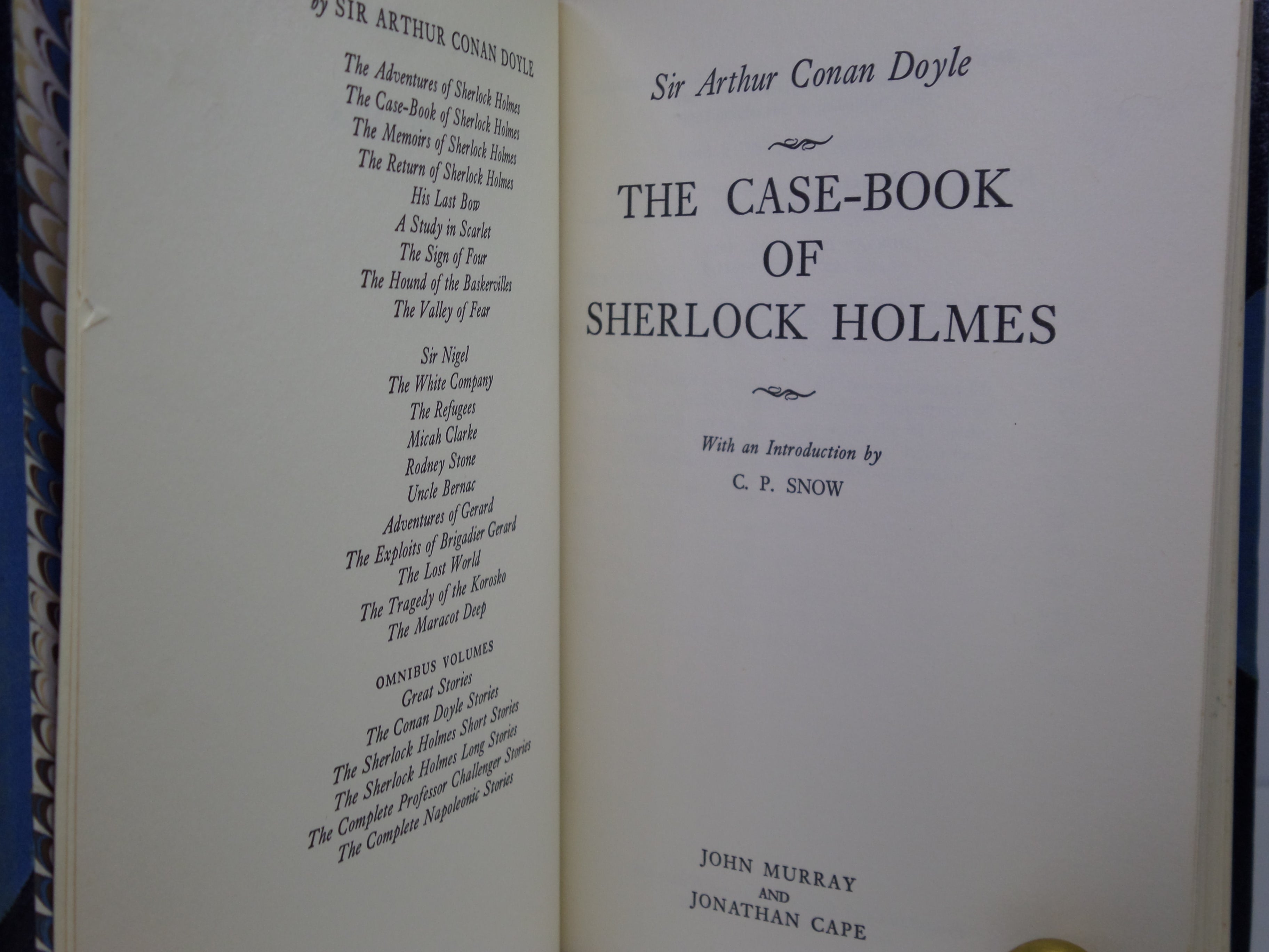 THE CASE-BOOK OF SHERLOCK HOLMES & HIS LAST BOW ARTHUR CONAN DOYLE 1974 BAYNTUN RIVIERE FINE BINDING
