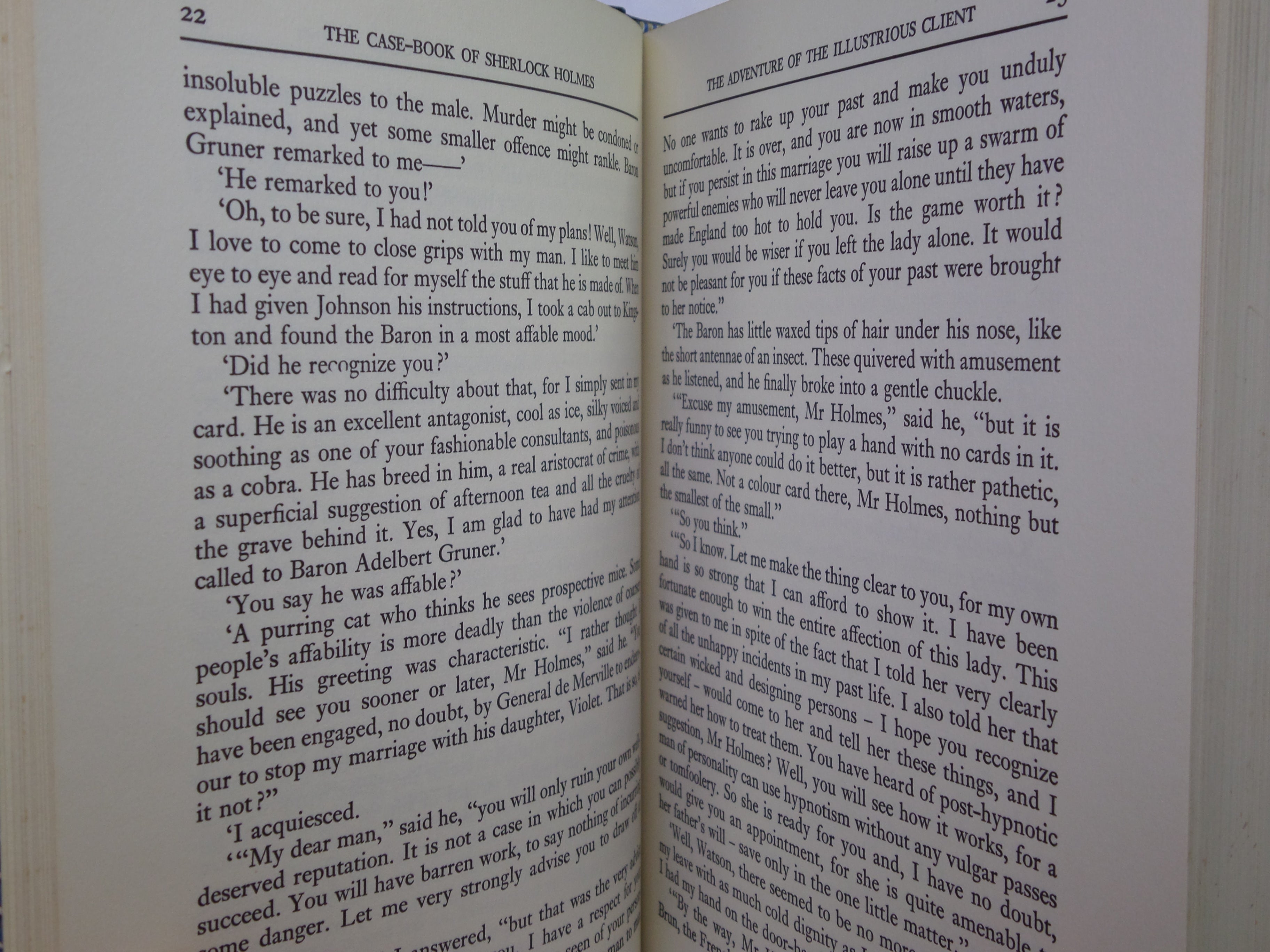 THE CASE-BOOK OF SHERLOCK HOLMES & HIS LAST BOW ARTHUR CONAN DOYLE 1974 BAYNTUN RIVIERE FINE BINDING