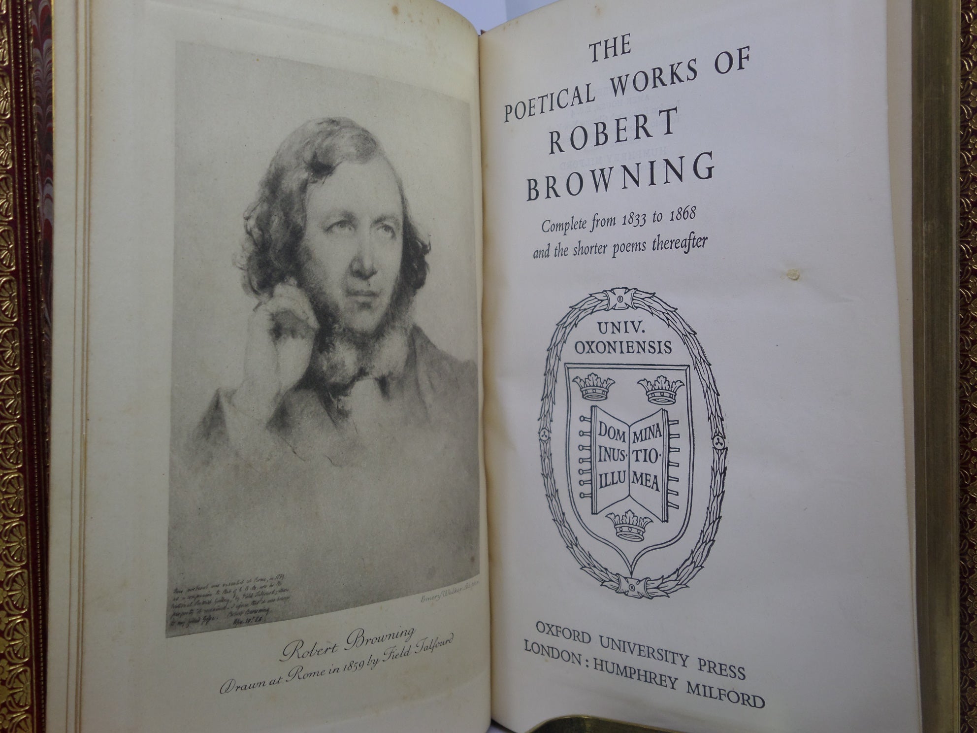 THE POETICAL WORKS OF ROBERT BROWNING 1940 FINELY BOUND BY ASPREY