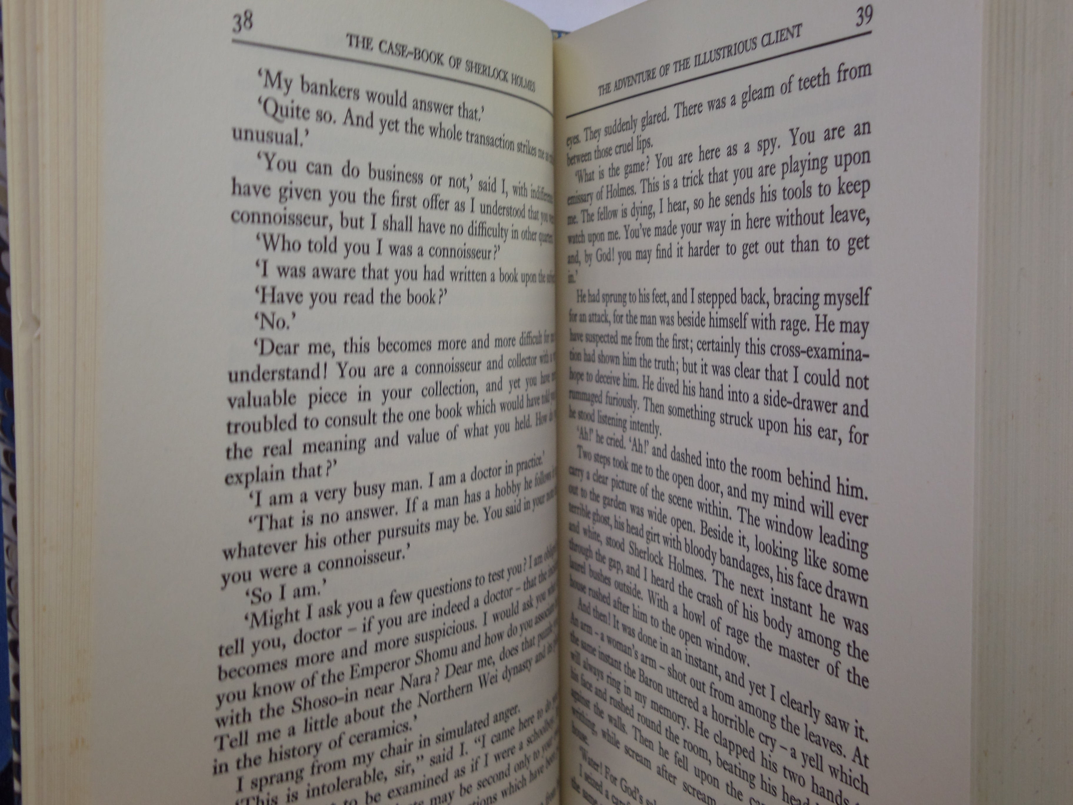 THE CASE-BOOK OF SHERLOCK HOLMES & HIS LAST BOW ARTHUR CONAN DOYLE 1974 BAYNTUN RIVIERE FINE BINDING