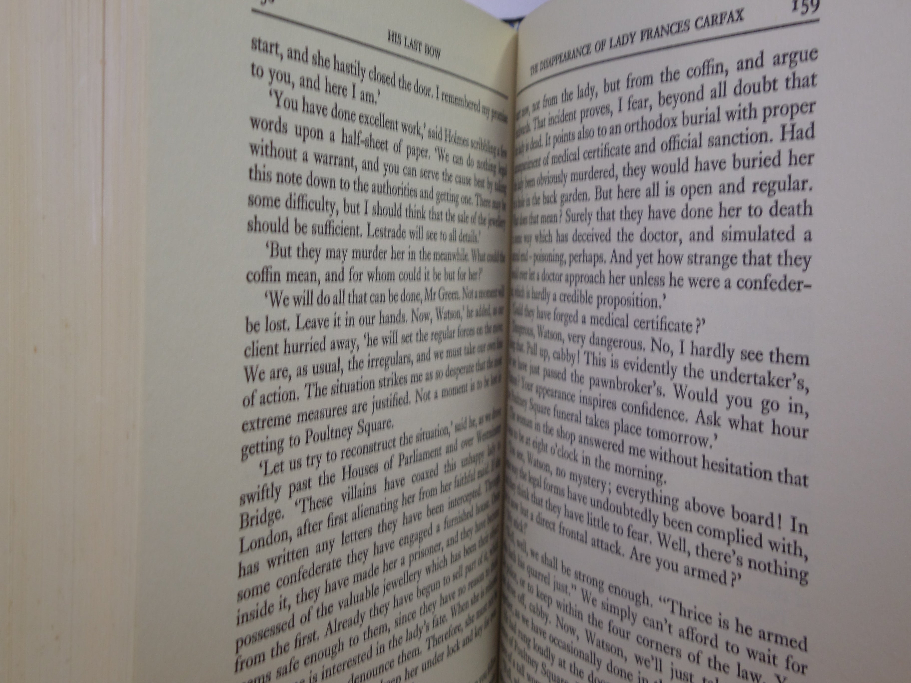 THE CASE-BOOK OF SHERLOCK HOLMES & HIS LAST BOW ARTHUR CONAN DOYLE 1974 BAYNTUN RIVIERE FINE BINDING