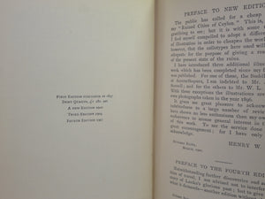 THE RUINED CITIES OF CEYLON BY HENRY W. CAVE 1907 FOURTH EDITION