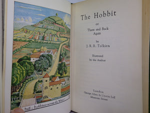 THE HOBBIT BY J.R.R. TOLKIEN 1957 FINE LEATHER BINDING