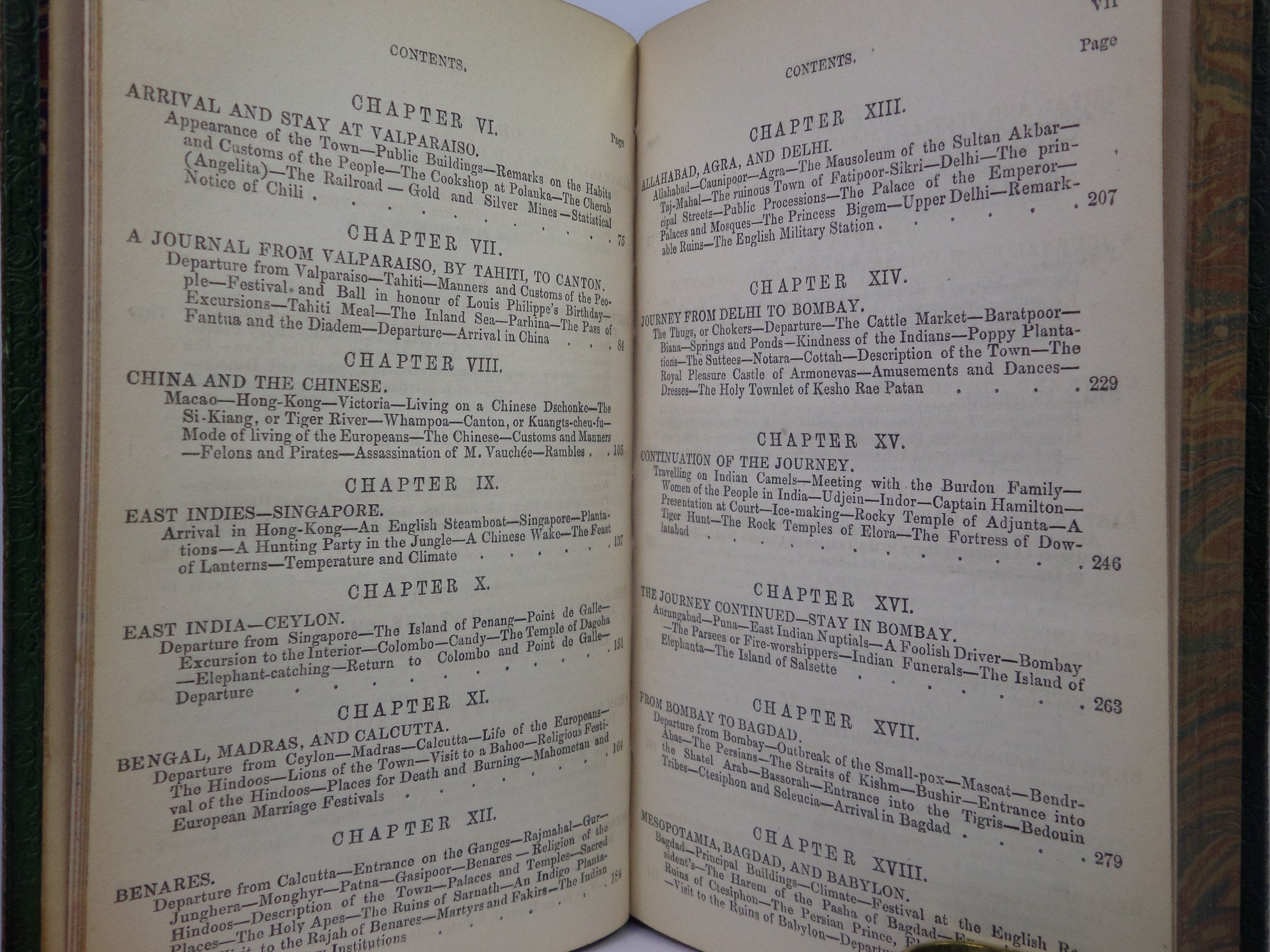 A LADY'S TRAVELS ROUND THE WORLD BY IDA PFEIFFER 1852 LEATHER-BOUND