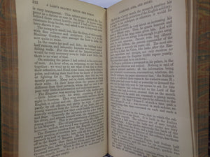 A LADY'S TRAVELS ROUND THE WORLD BY IDA PFEIFFER 1852 LEATHER-BOUND