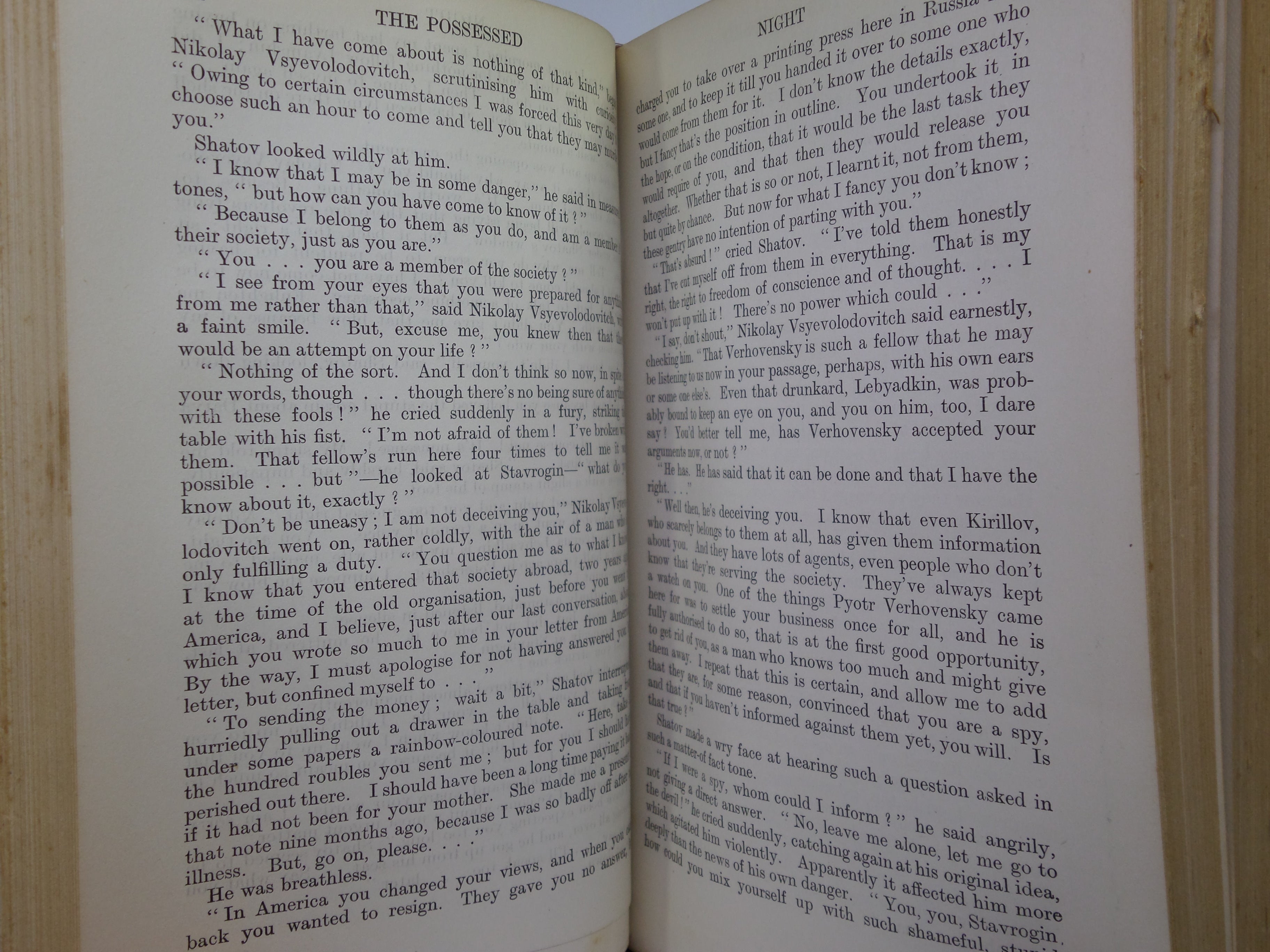 THE POSSESSED BY FYODOR DOSTOEVSKY 1913 FIRST ENGLISH EDITION