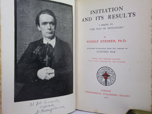 INITIATION AND ITS RESULTS BY RUDOLF STEINER 1910 SECOND EDITION