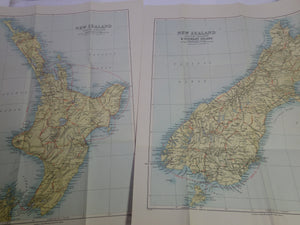 A HANDBOOK FOR TRAVELLERS IN NEW ZEALAND BY F. W. PENNEFATHER 1893 FIRST EDITION