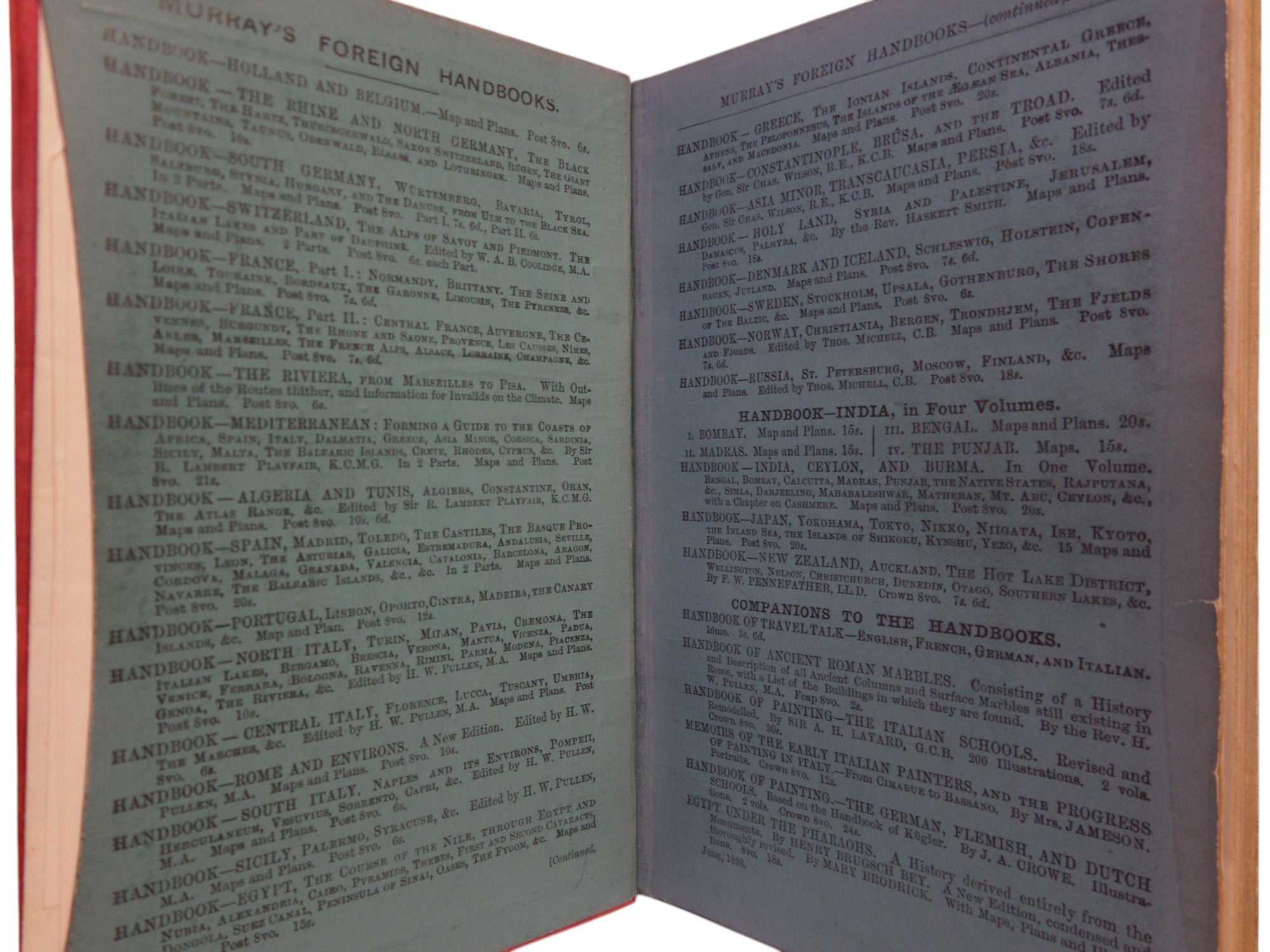 A HANDBOOK FOR TRAVELLERS IN NEW ZEALAND BY F. W. PENNEFATHER 1893 FIRST EDITION