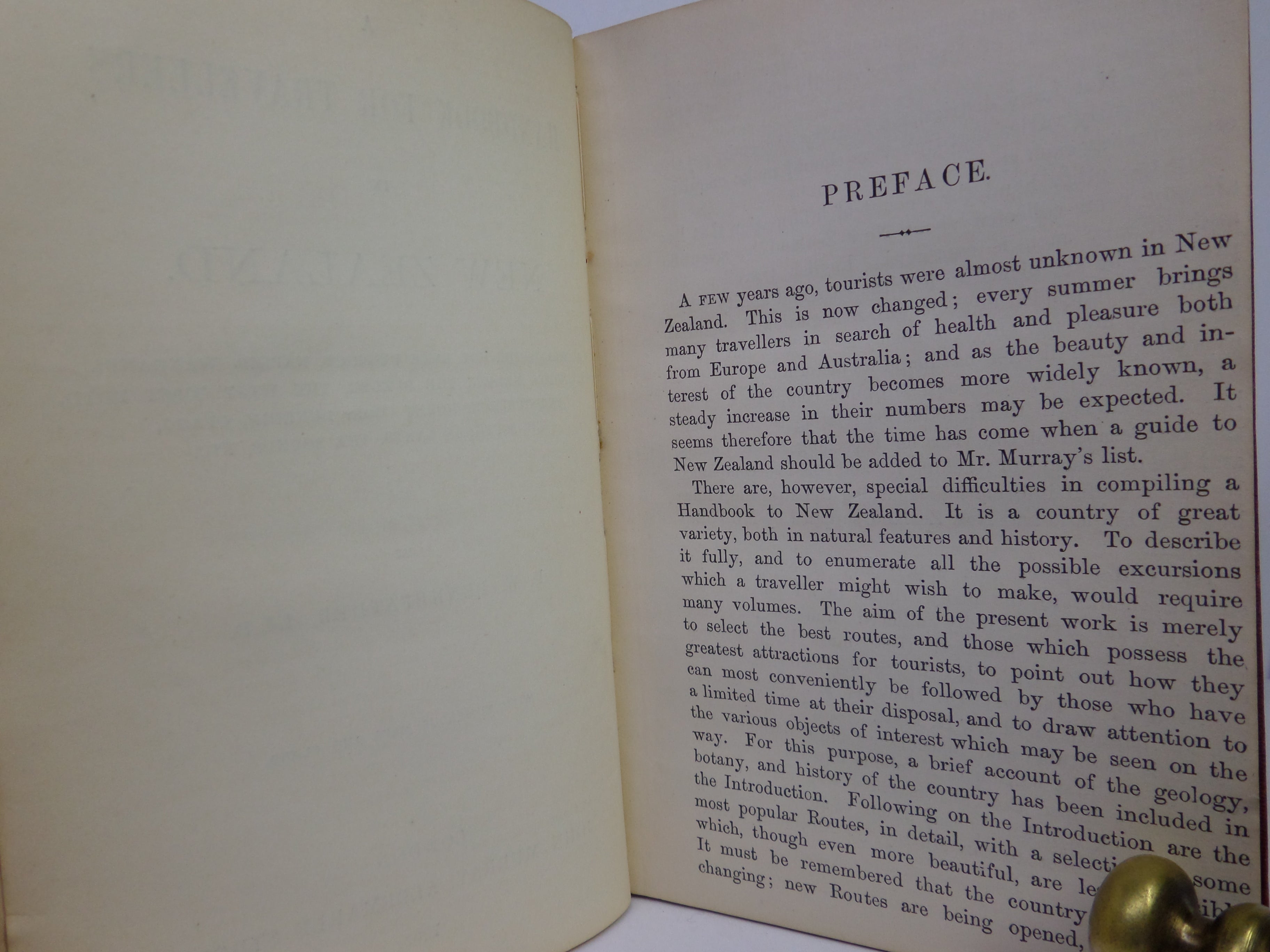 A HANDBOOK FOR TRAVELLERS IN NEW ZEALAND BY F. W. PENNEFATHER 1893 FIRST EDITION