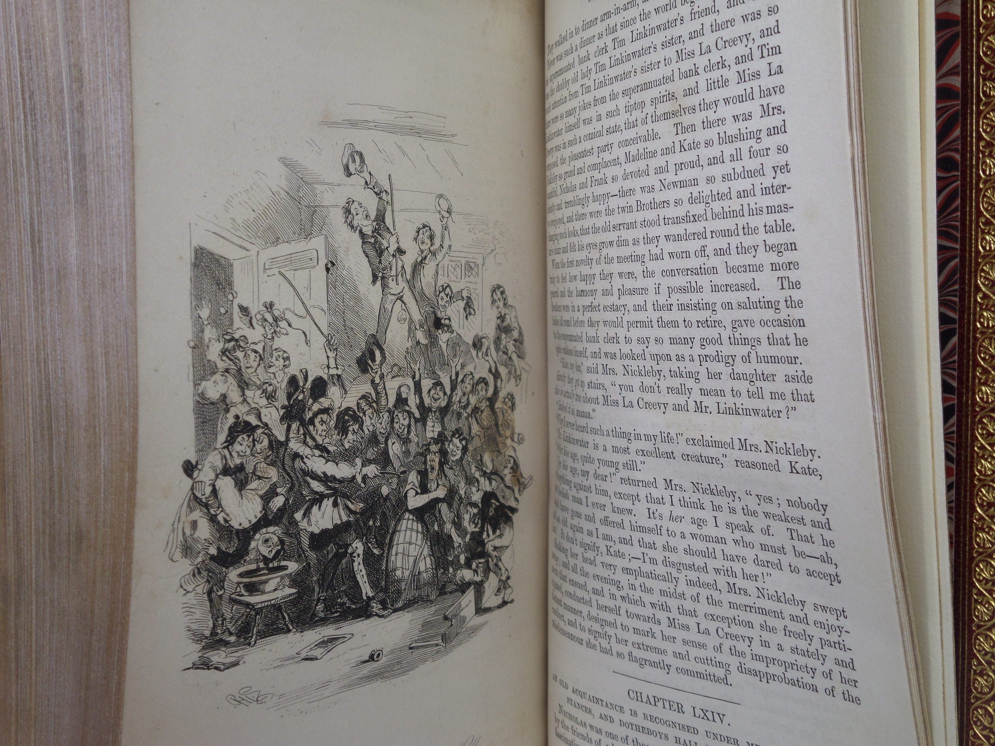 THE LIFE AND ADVENTURES OF NICHOLAS NICKLEBY BY CHARLES DICKENS 1839 FIRST EDITION, FINE BINDING BY BRIAN FROST & CO.