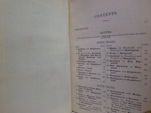 A HANDBOOK FOR TRAVELLERS IN NEW ZEALAND BY F. W. PENNEFATHER 1893 FIRST EDITION