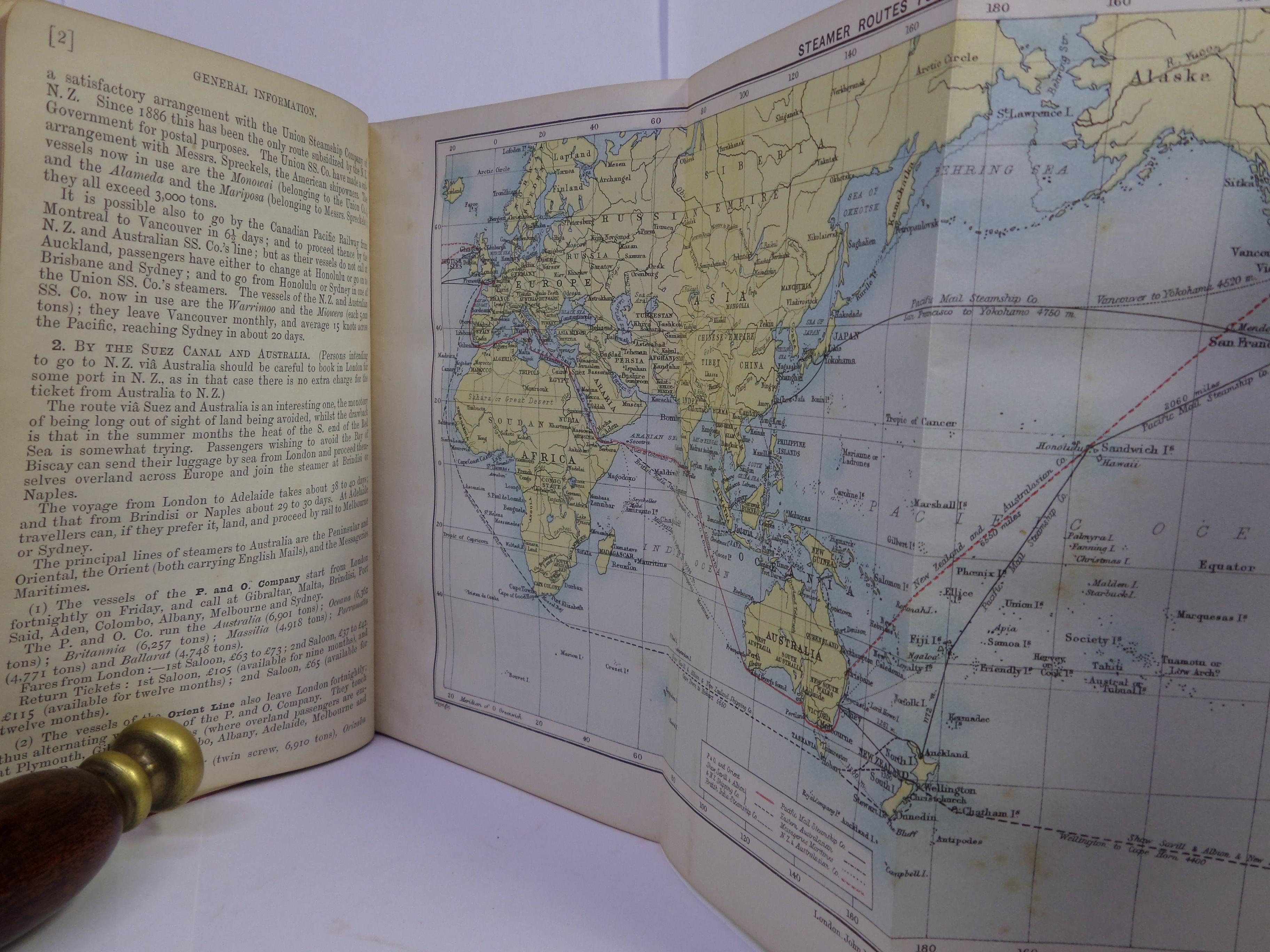 A HANDBOOK FOR TRAVELLERS IN NEW ZEALAND BY F. W. PENNEFATHER 1893 FIRST EDITION