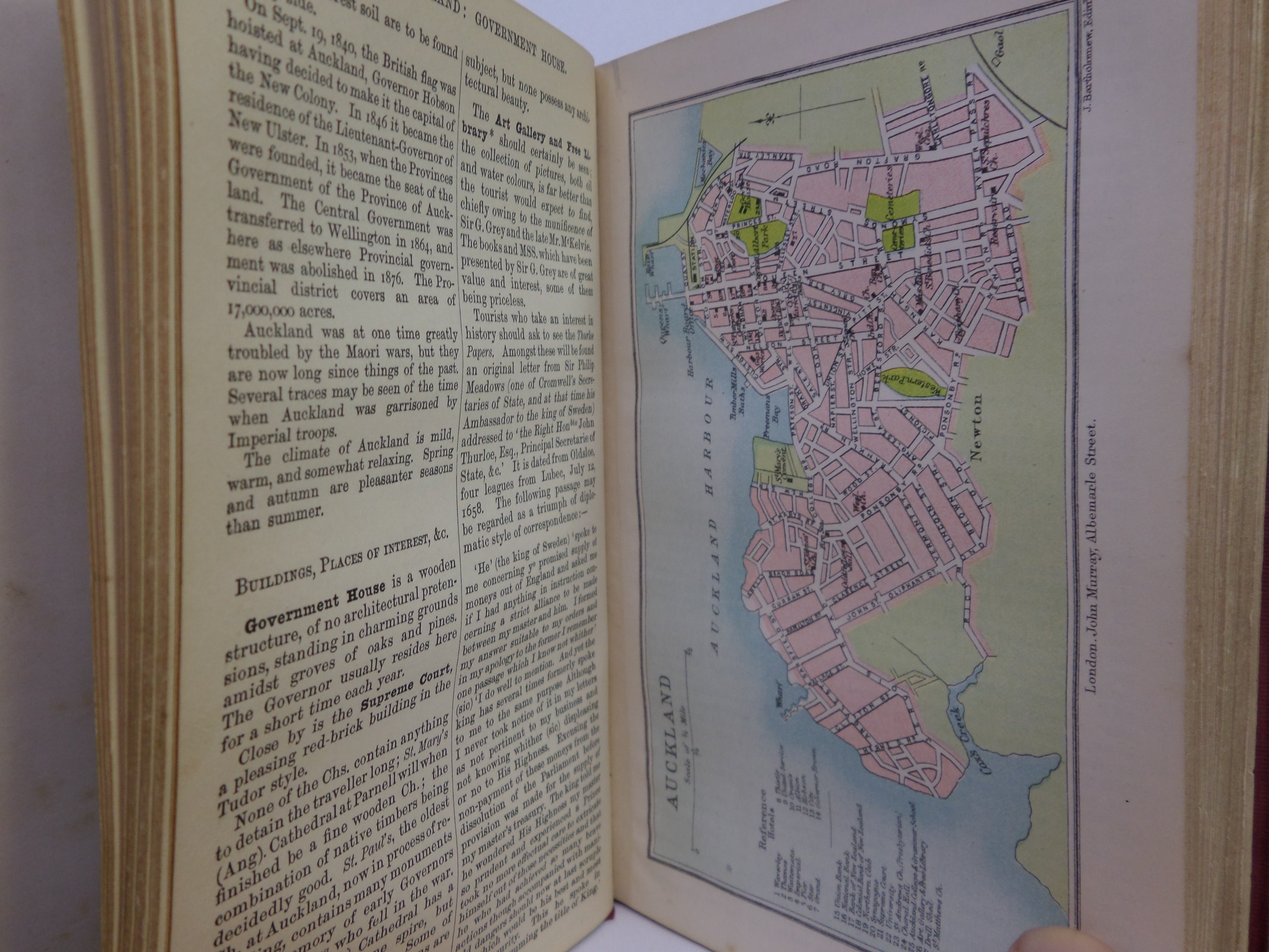 A HANDBOOK FOR TRAVELLERS IN NEW ZEALAND BY F. W. PENNEFATHER 1893 FIRST EDITION