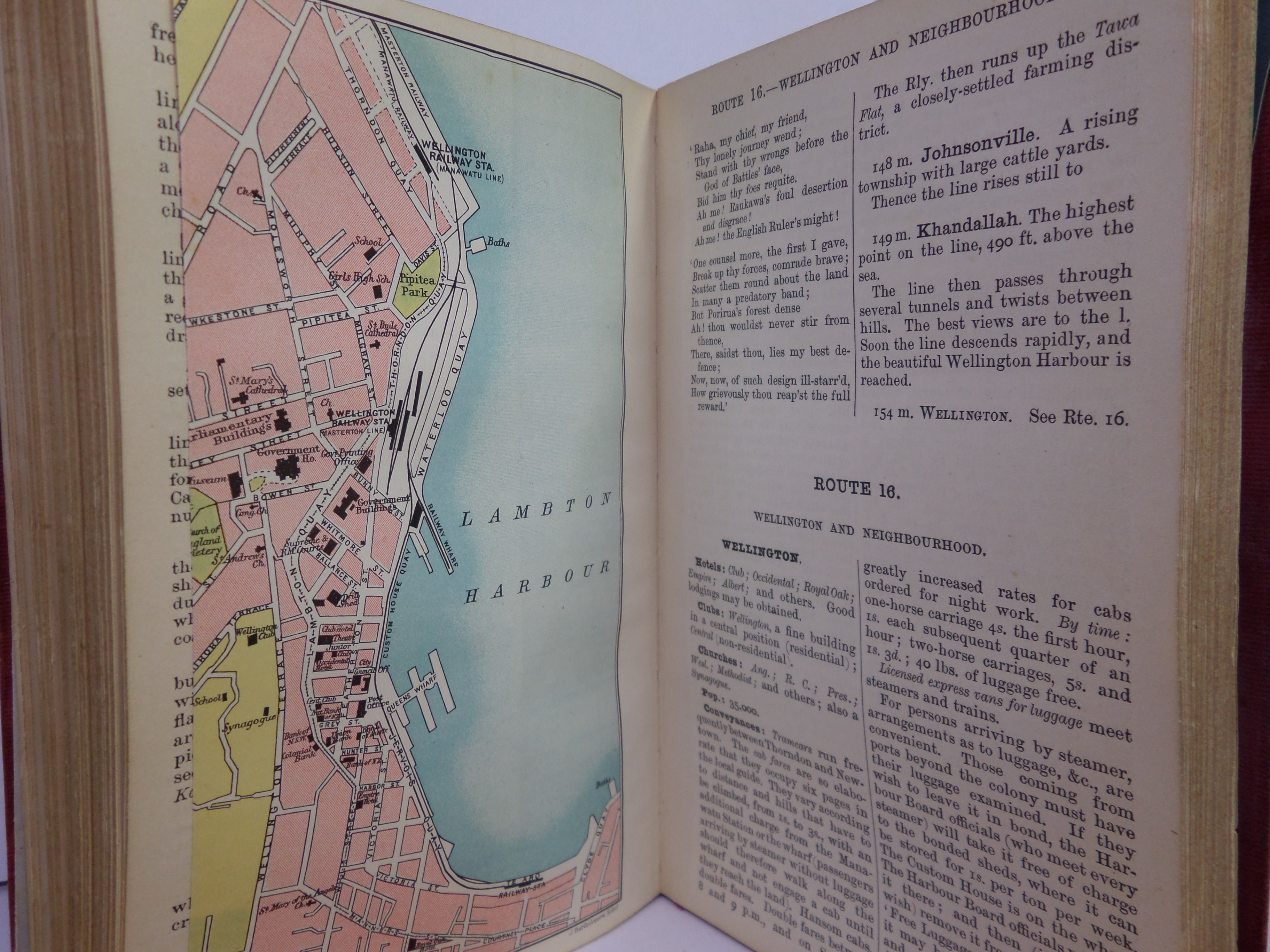 A HANDBOOK FOR TRAVELLERS IN NEW ZEALAND BY F. W. PENNEFATHER 1893 FIRST EDITION