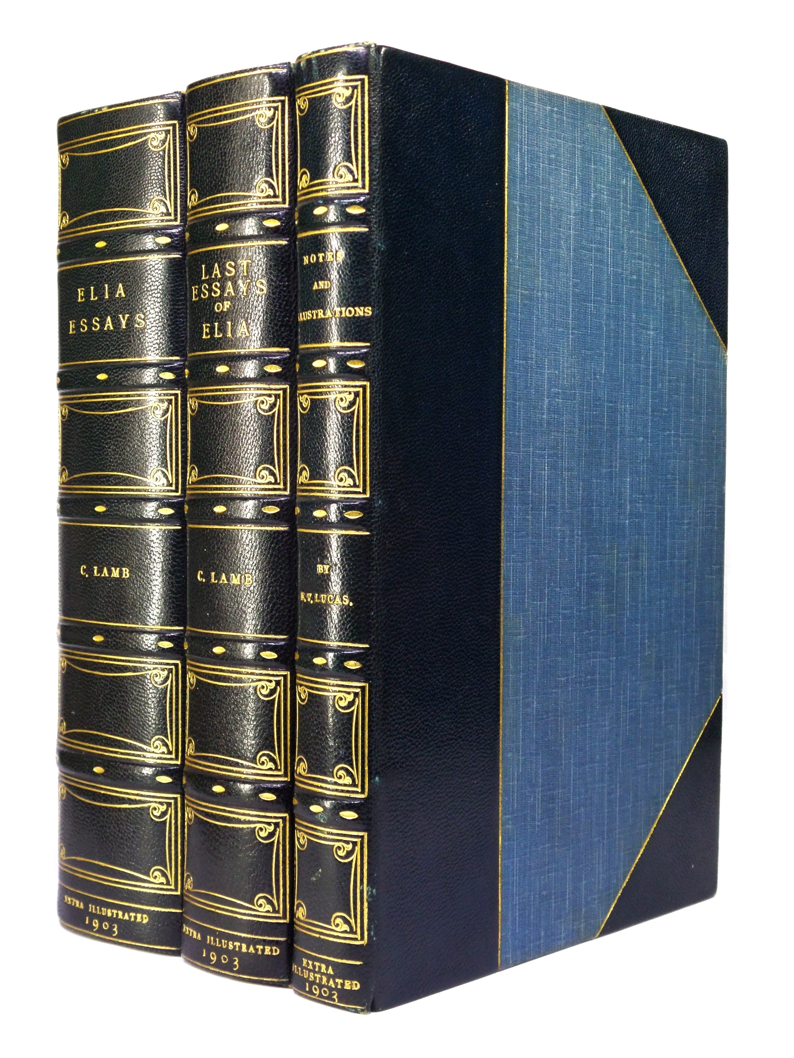 ELIA & LAST ESSAYS OF ELIA 1903 CHARLES LAMB, BAYNTUN-RIVIERE, EXTRA ILLUSTRATED