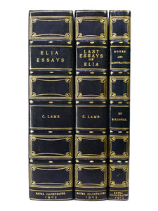 ELIA & LAST ESSAYS OF ELIA 1903 CHARLES LAMB, BAYNTUN-RIVIERE, EXTRA ILLUSTRATED