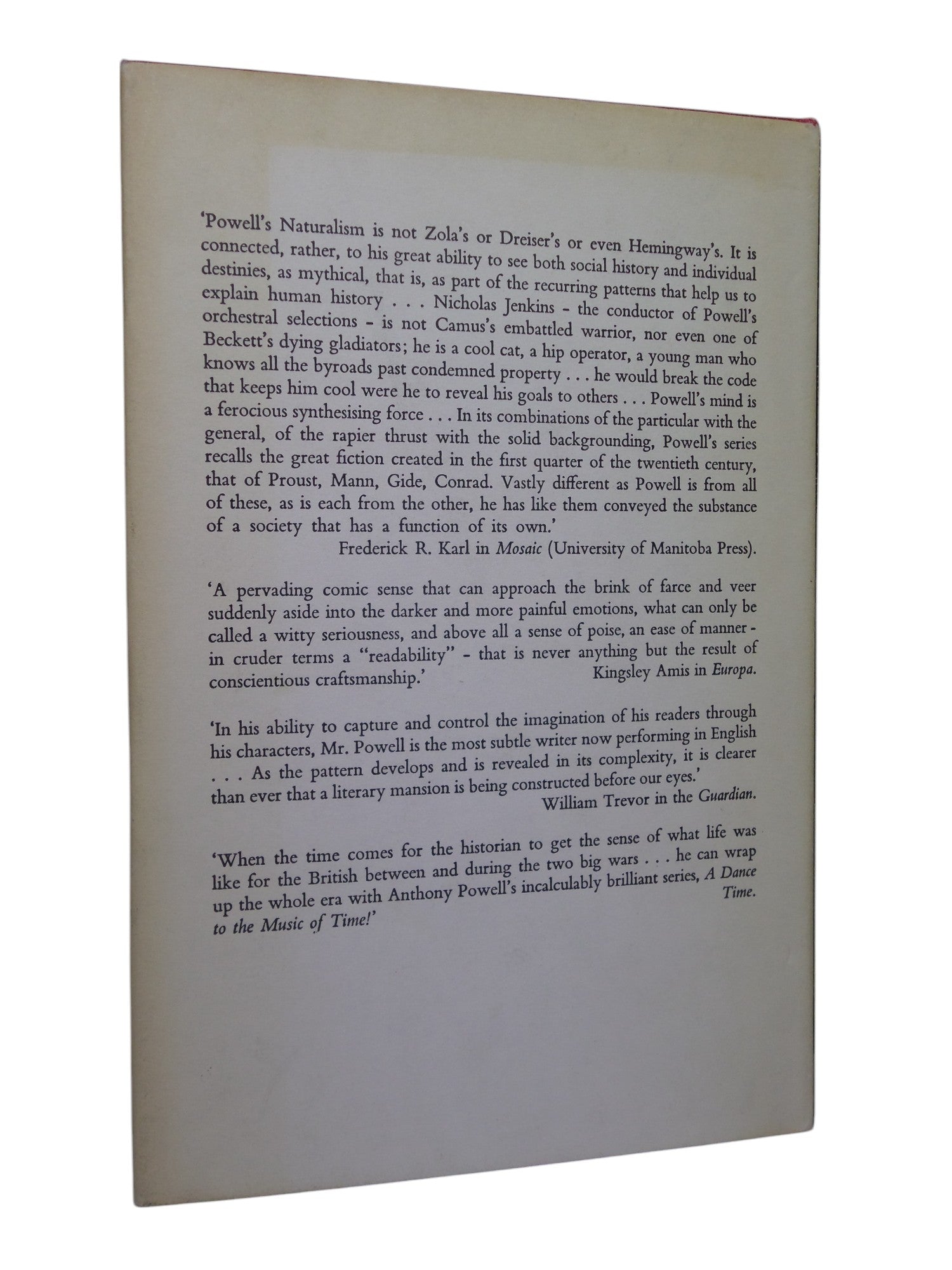 A QUESTION OF UPBRINGING BY ANTHONY POWELL 1974