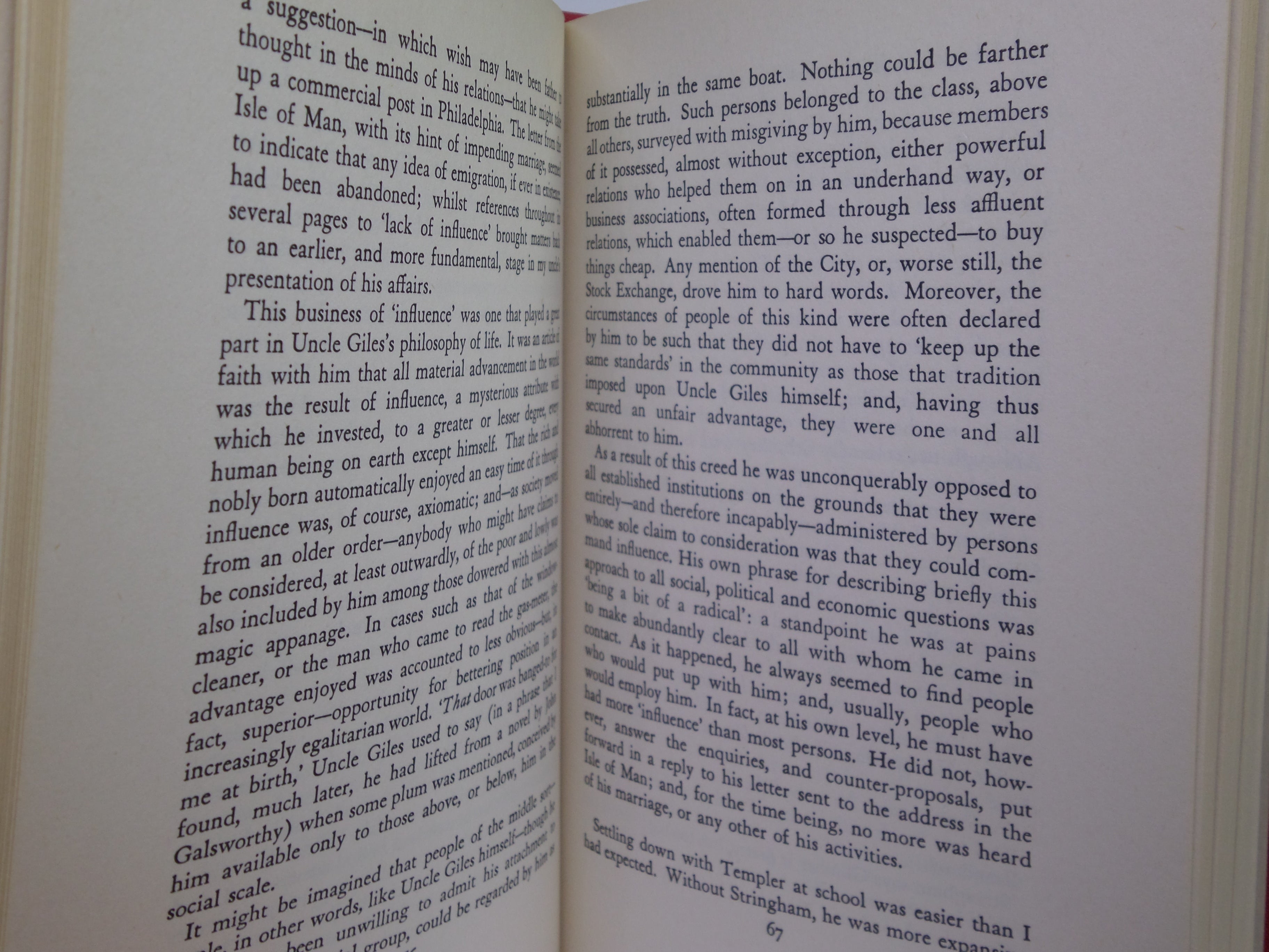 A QUESTION OF UPBRINGING BY ANTHONY POWELL 1974