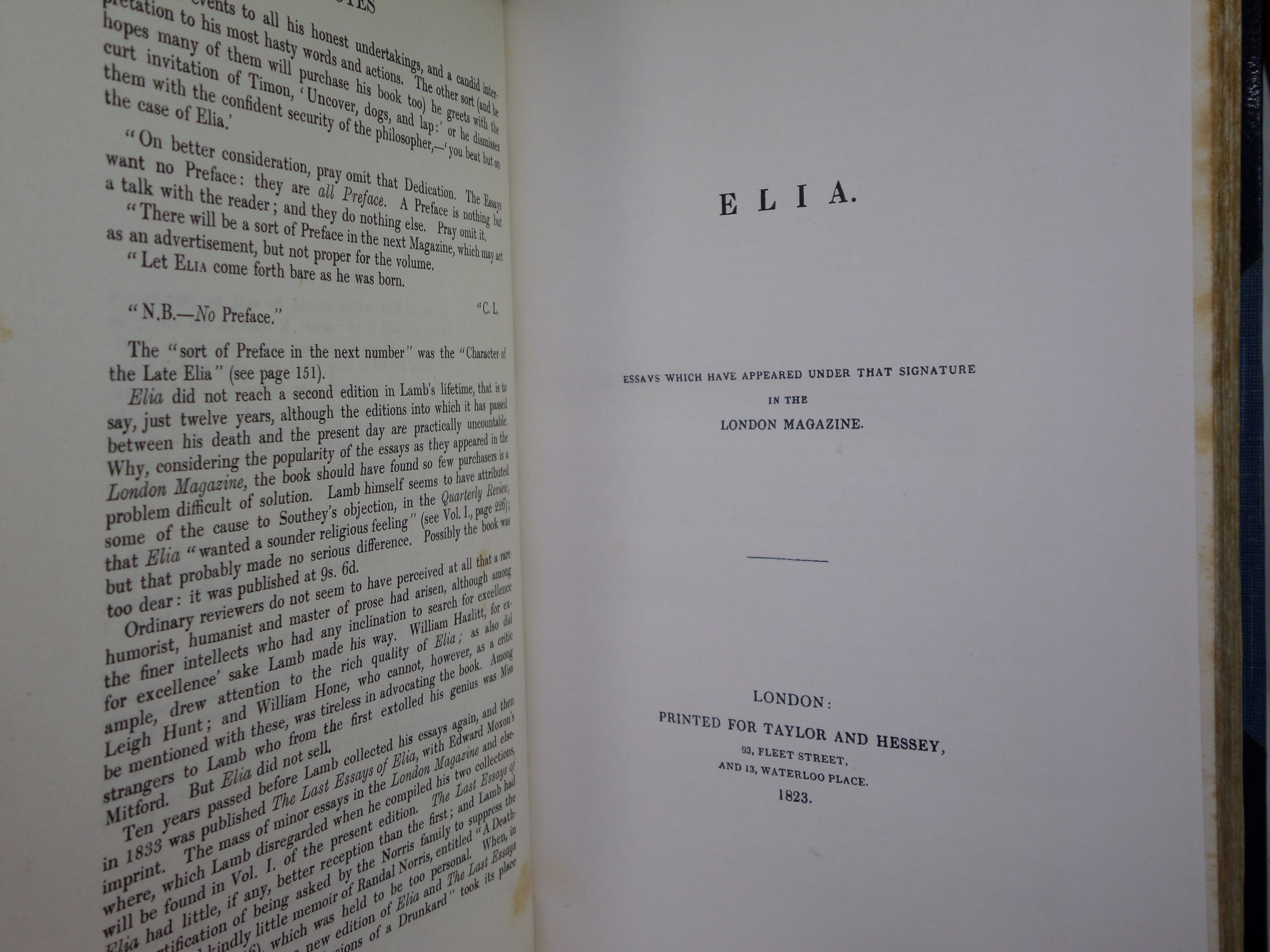 ELIA & LAST ESSAYS OF ELIA 1903 CHARLES LAMB, BAYNTUN-RIVIERE, EXTRA ILLUSTRATED