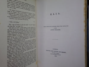 ELIA & LAST ESSAYS OF ELIA 1903 CHARLES LAMB, BAYNTUN-RIVIERE, EXTRA ILLUSTRATED