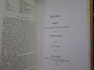 ELIA & LAST ESSAYS OF ELIA 1903 CHARLES LAMB, BAYNTUN-RIVIERE, EXTRA ILLUSTRATED