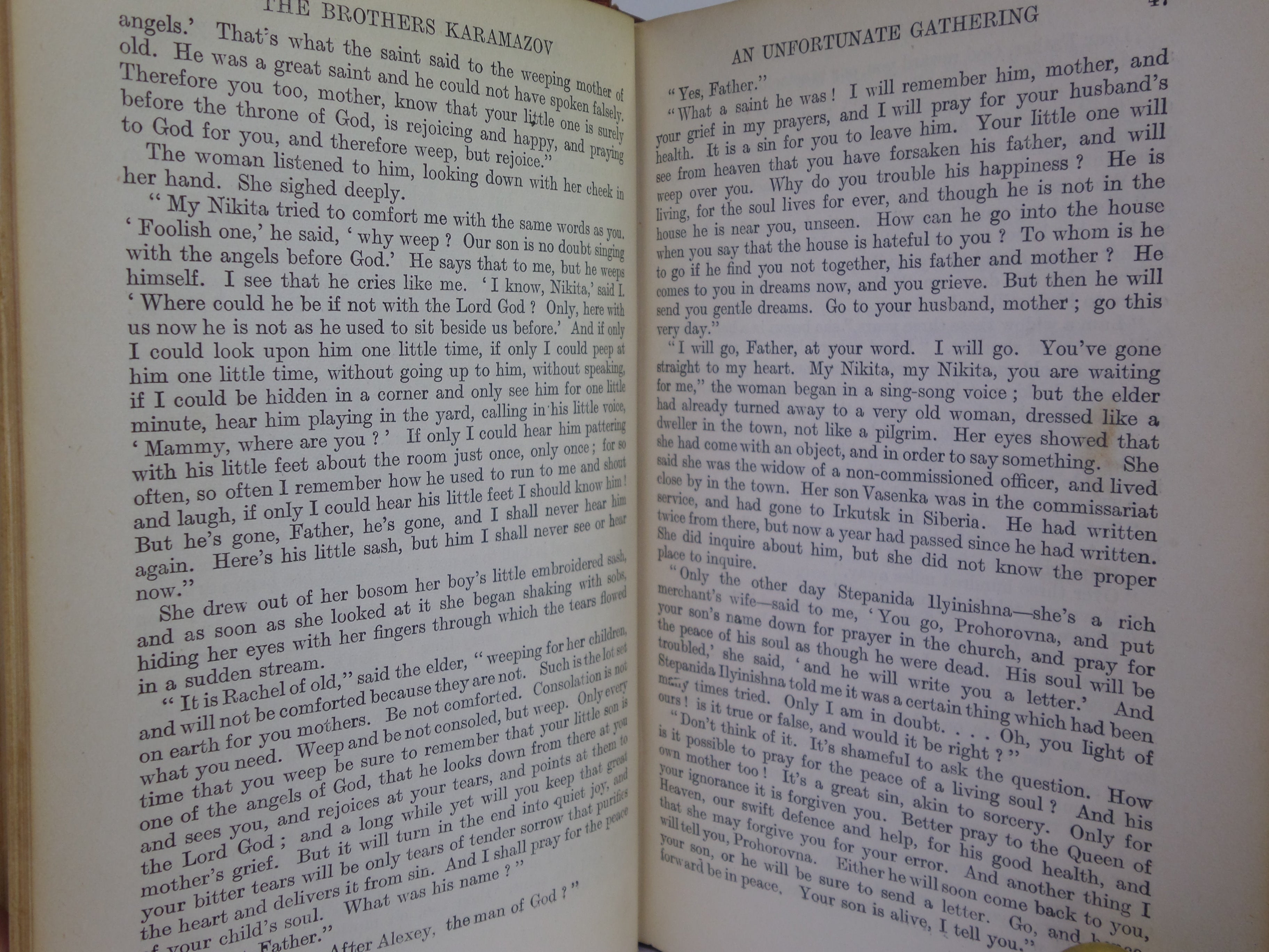 THE BROTHERS KARAMAZOV BY FYODOR DOSTOEVSKY 1913