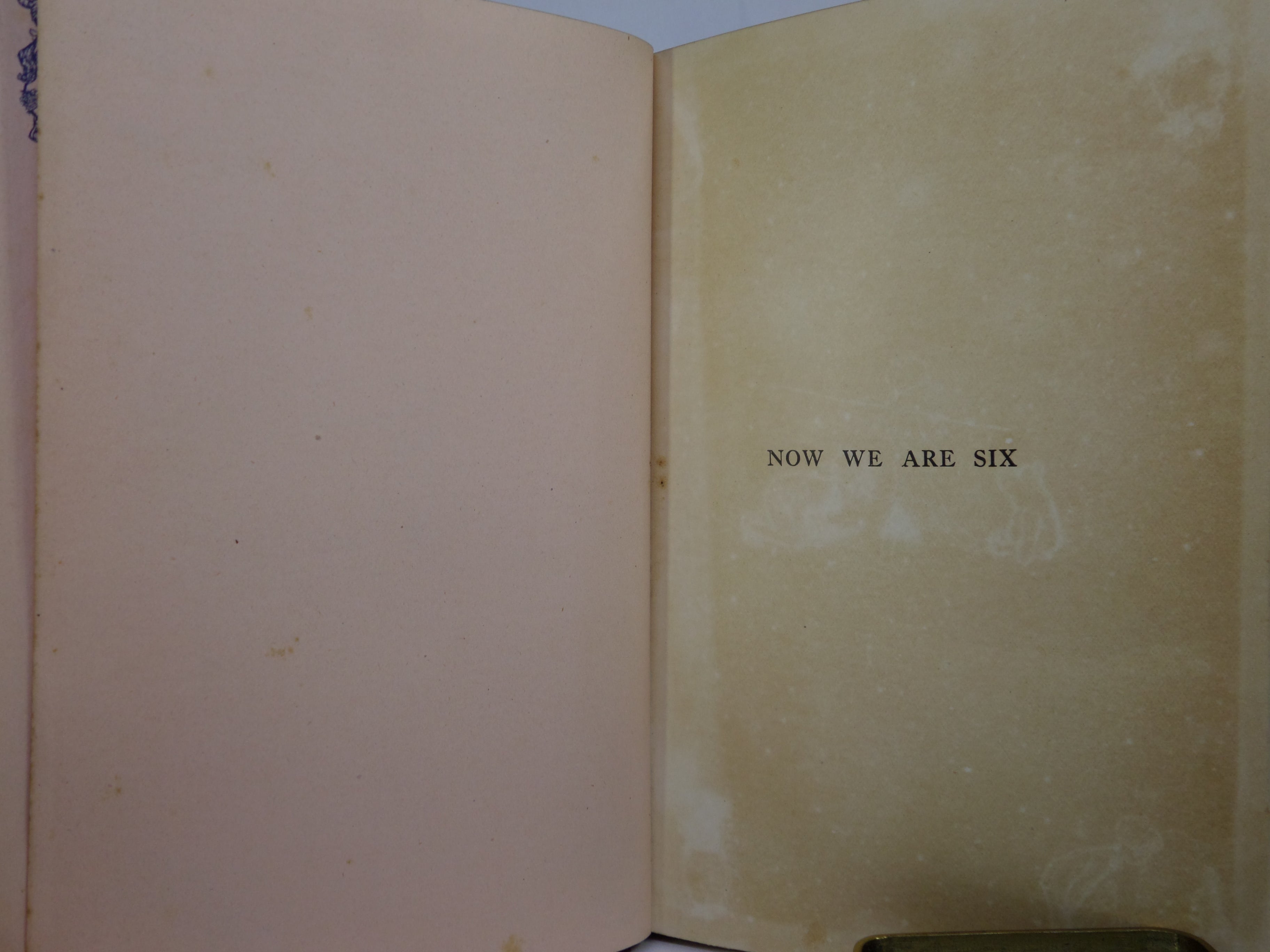 NOW WE ARE SIX BY A. A. MILNE 1927 FIRST EDITION