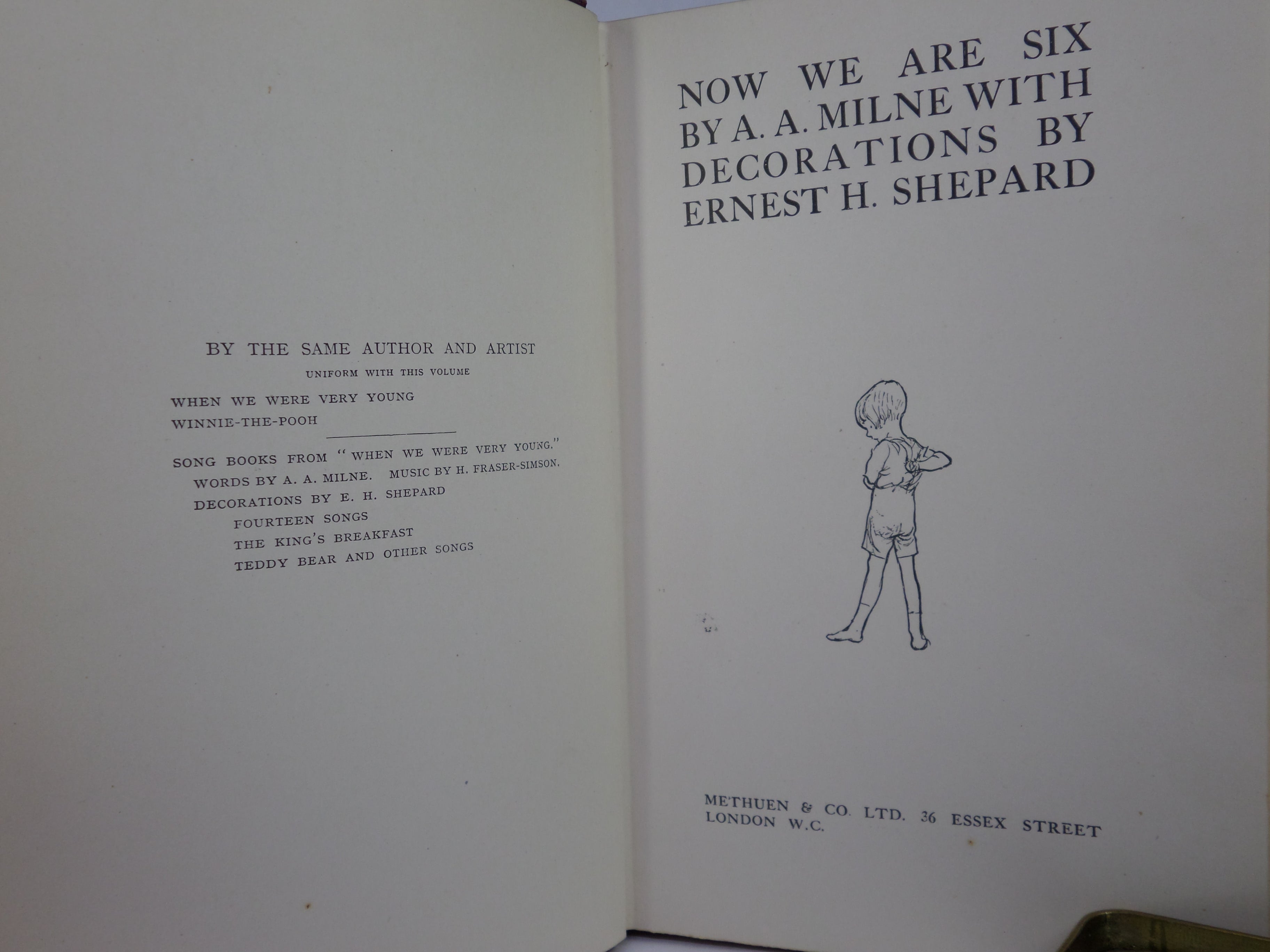 NOW WE ARE SIX BY A. A. MILNE 1927 FIRST EDITION