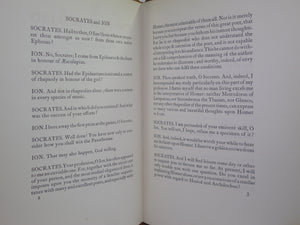 ION: OR, OF THE ILIAD TRANSLATED FROM PLATO BY PERCY BYSSHE SHELLEY 1914