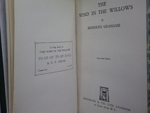 THE WIND IN THE WILLOWS BY KENNETH GRAHAME 1942 FINE LEATHER BINDING