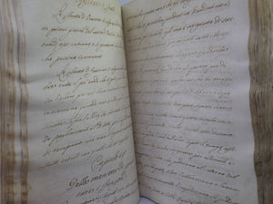 ITALIAN MANUSCRIPT COOKERY & MEDICINE BOOK CIRCA 1767