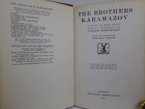 THE BROTHERS KARAMAZOV BY FYODOR DOSTOEVSKY 1913