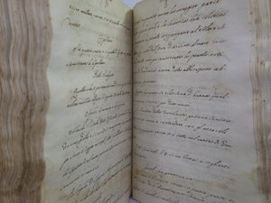 ITALIAN MANUSCRIPT COOKERY & MEDICINE BOOK CIRCA 1767