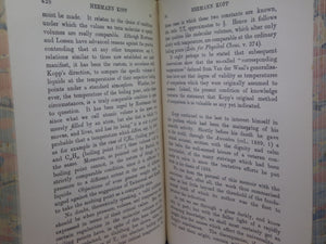 ESSAYS IN HISTORICAL CHEMISTRY BY EDWARD THORPE 1911 FINE LEATHER BINDING