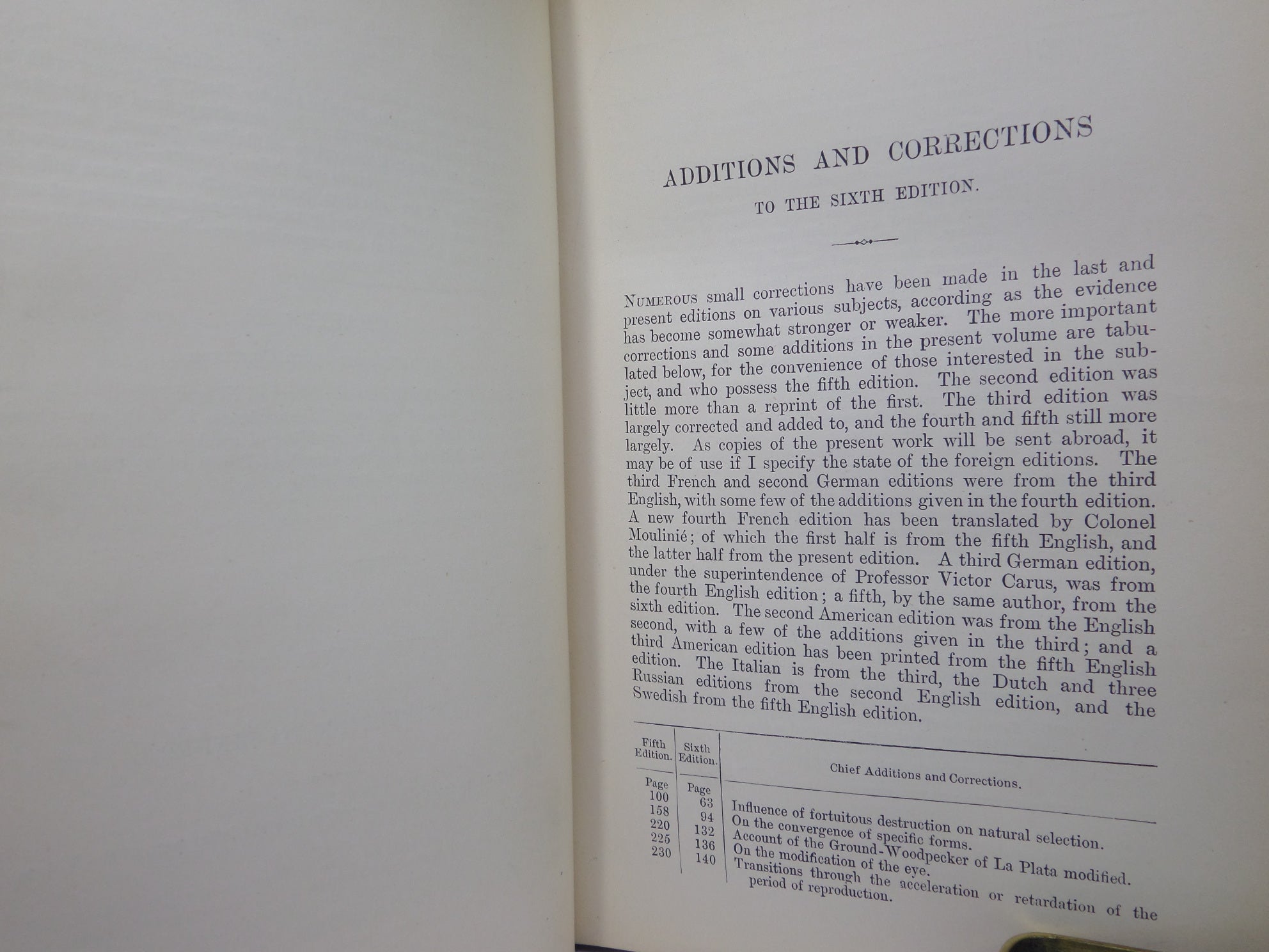 THE ORIGIN OF SPECIES BY MEANS OF NATURAL SELECTION BY CHARLES DARWIN 1894