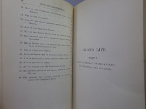 ISLAND LIFE BY ALFRED RUSSELL WALLACE 1911 THIRD EDITION