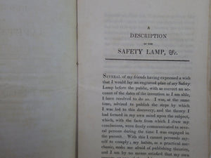 A DESCRIPTION OF THE SAFETY LAMP INVENTED BY GEORGE STEPHENSON 1817