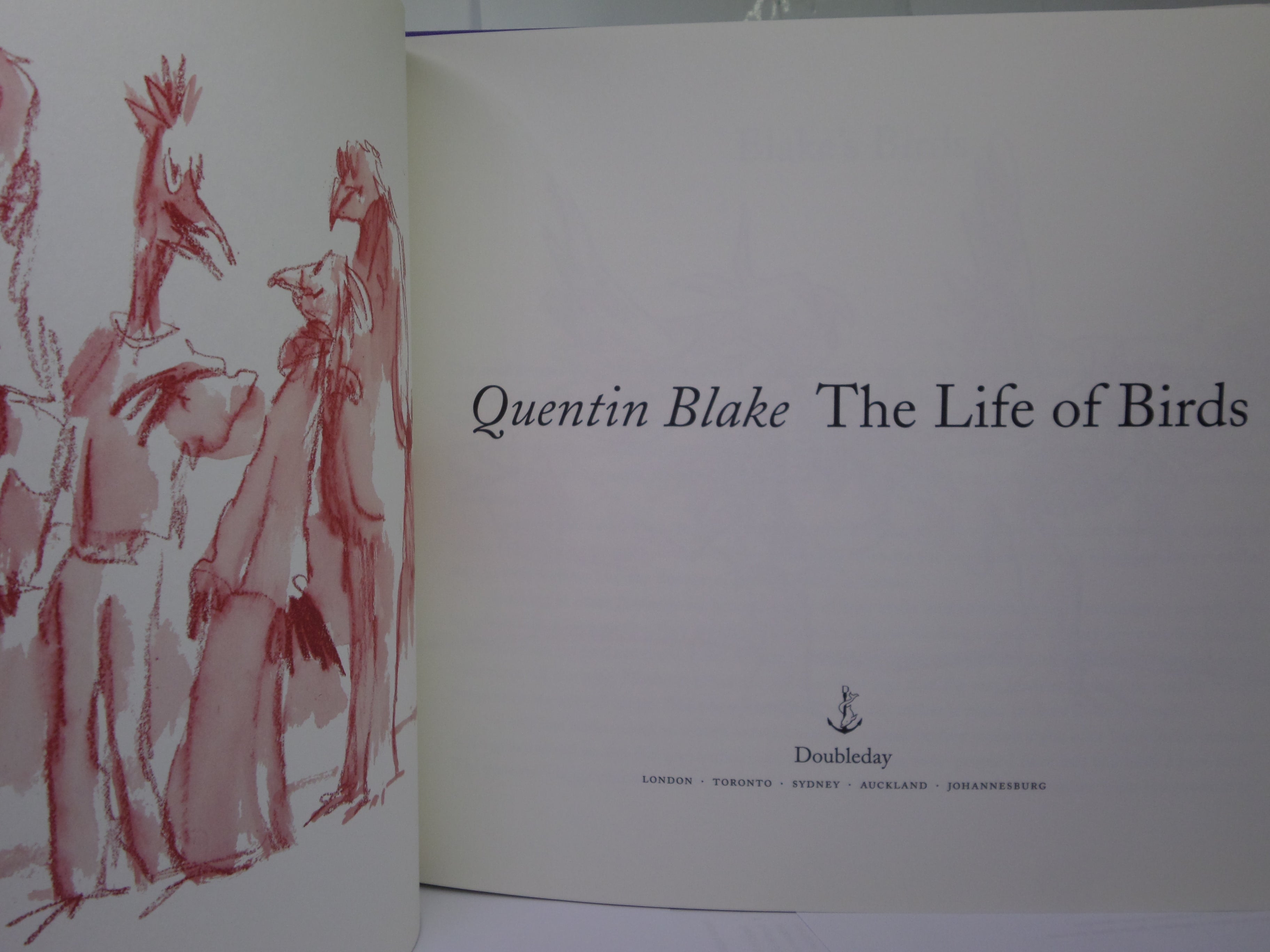 THE LIFE OF BIRDS BY QUENTIN BLAKE 2005 SIGNED FIRST EDITION