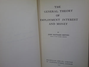 THE GENERAL THEORY OF EMPLOYMENT INTEREST AND MONEY BY JOHN MAYNARD KEYNES 1951